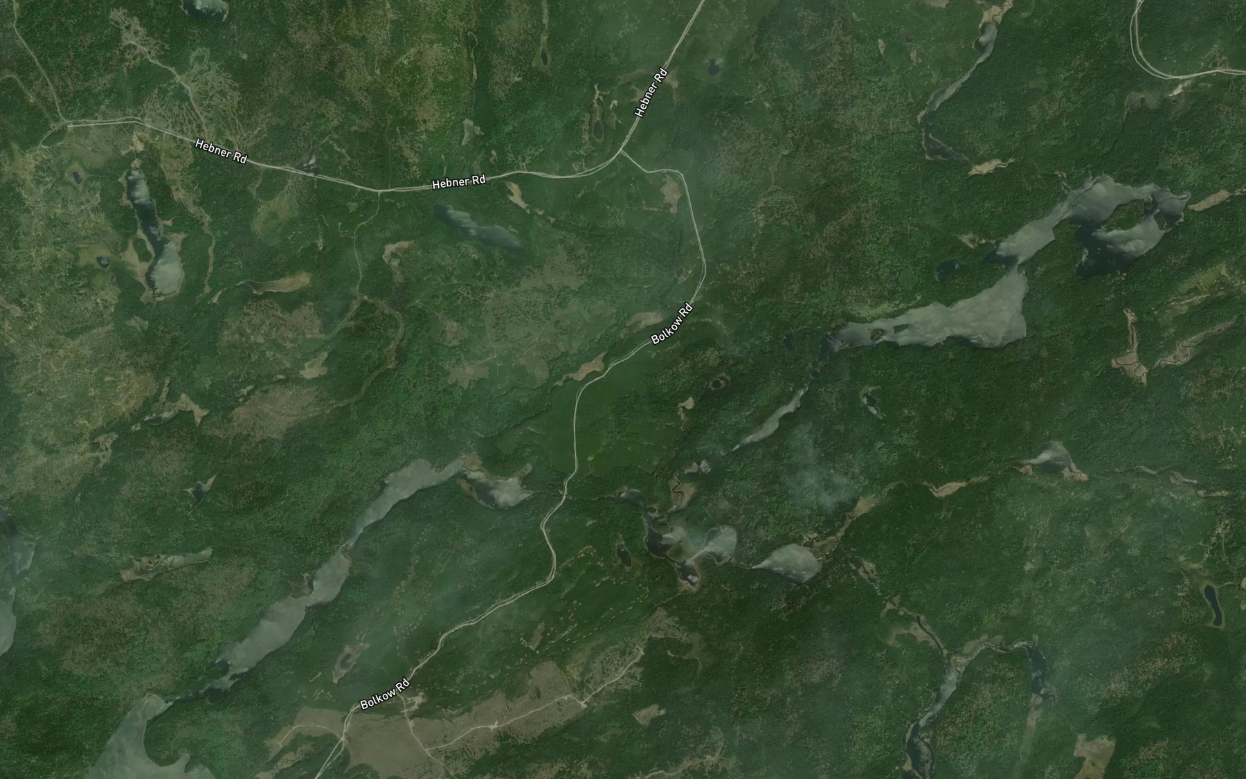 Satellite map of the Agusada Creek