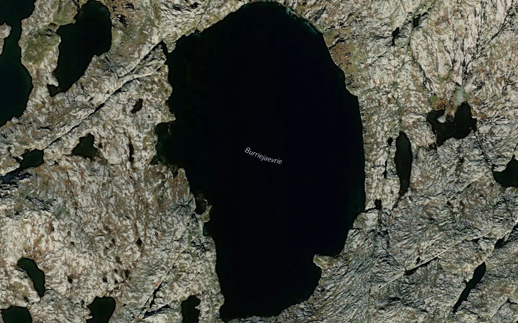 Satellite map of the Burriejaevrie