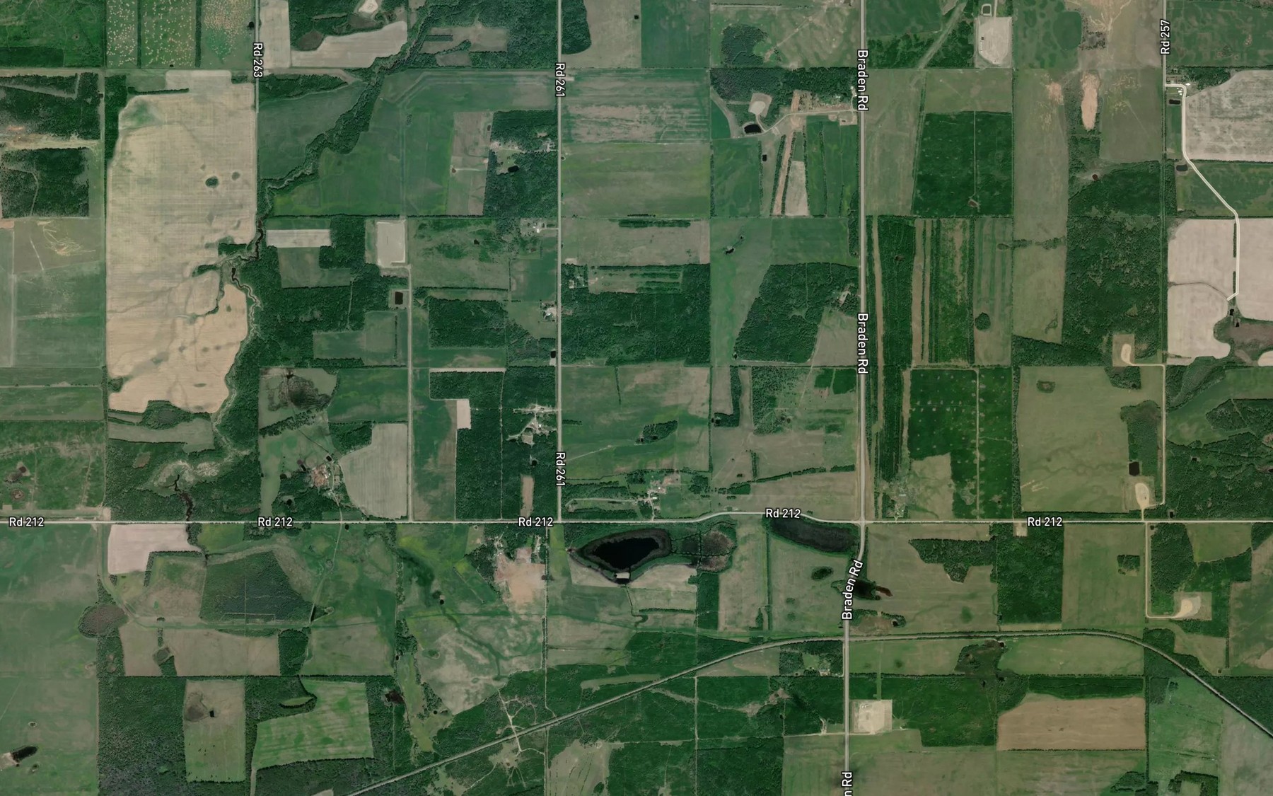 Satellite map of the Sloane Slough