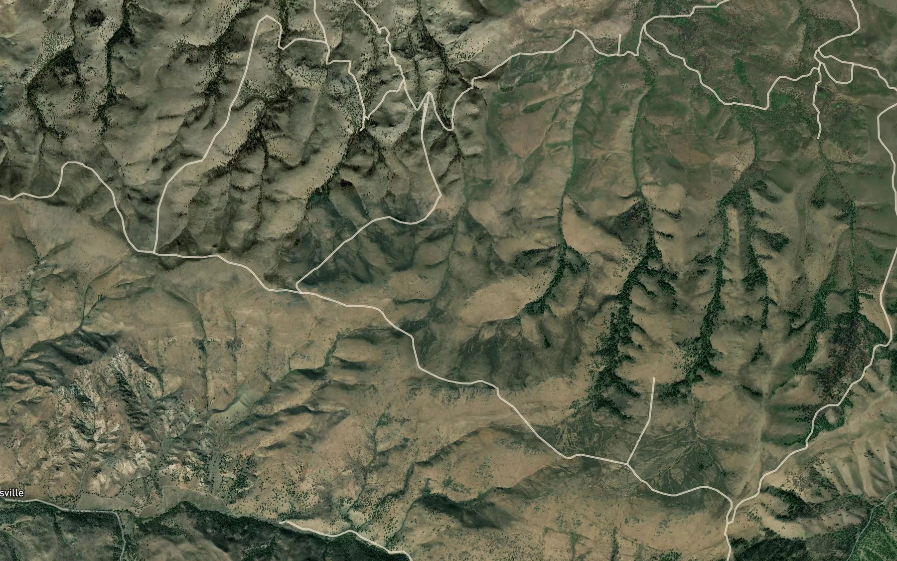 Satellite map of the Steep Slope Spring