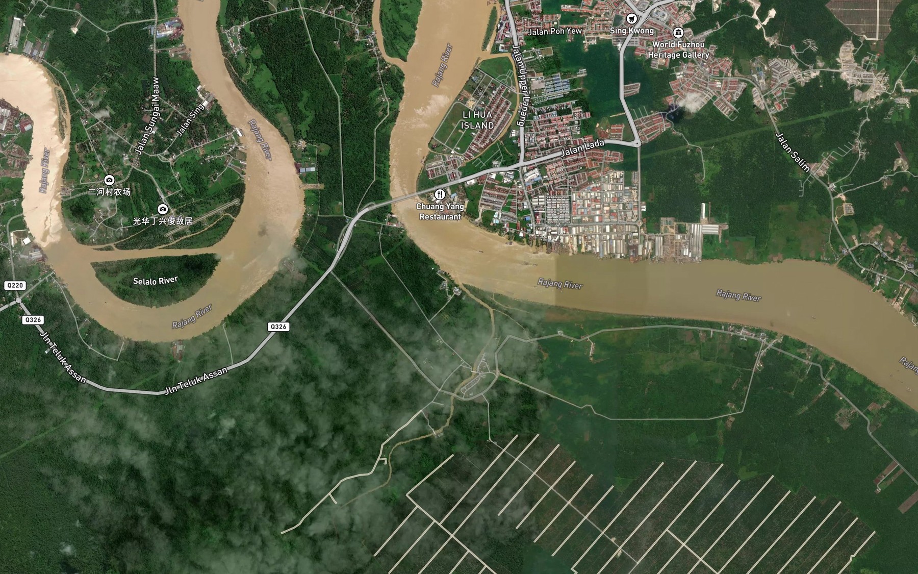 Satellite map of the Sungai Dada