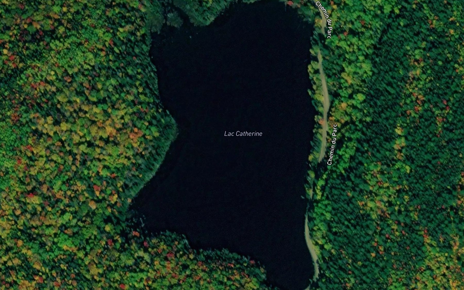 Satellite map of the Lac Catherine