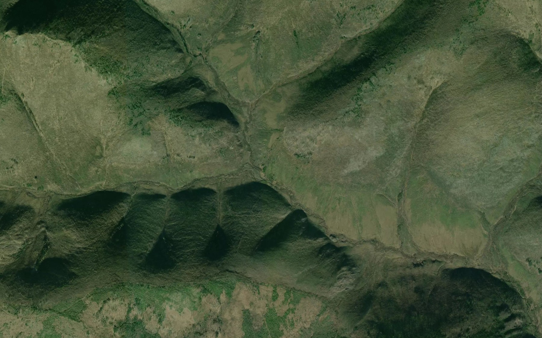 Satellite map of the Heim Creek
