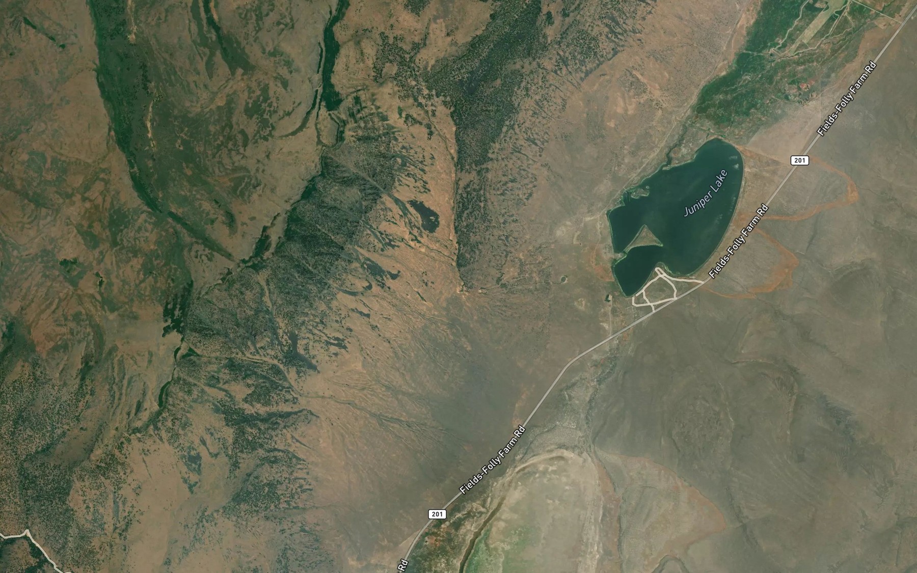 Satellite map of the Negro Springs