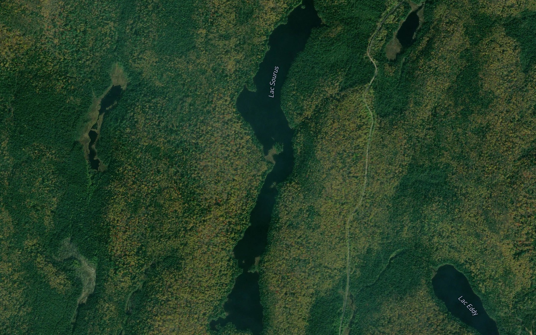 Satellite map of the Lac Sourus