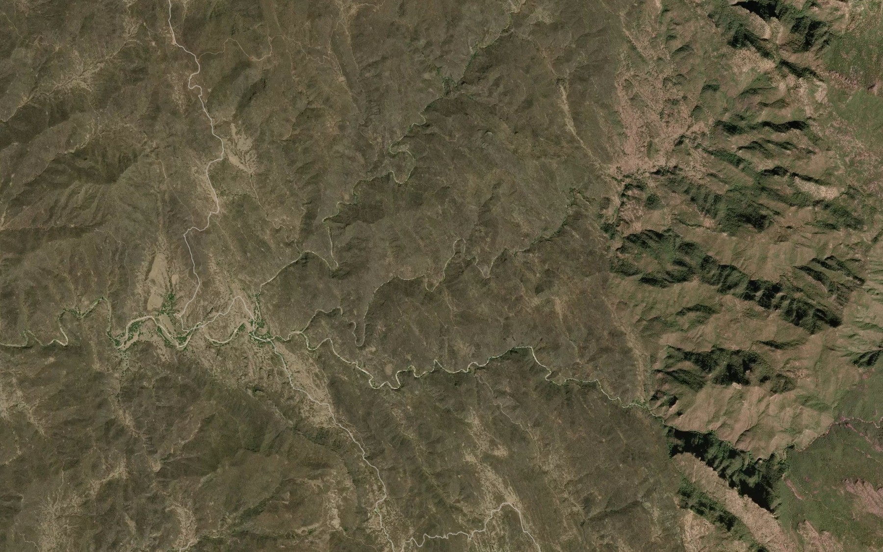 Satellite map of the Canada El Potrero