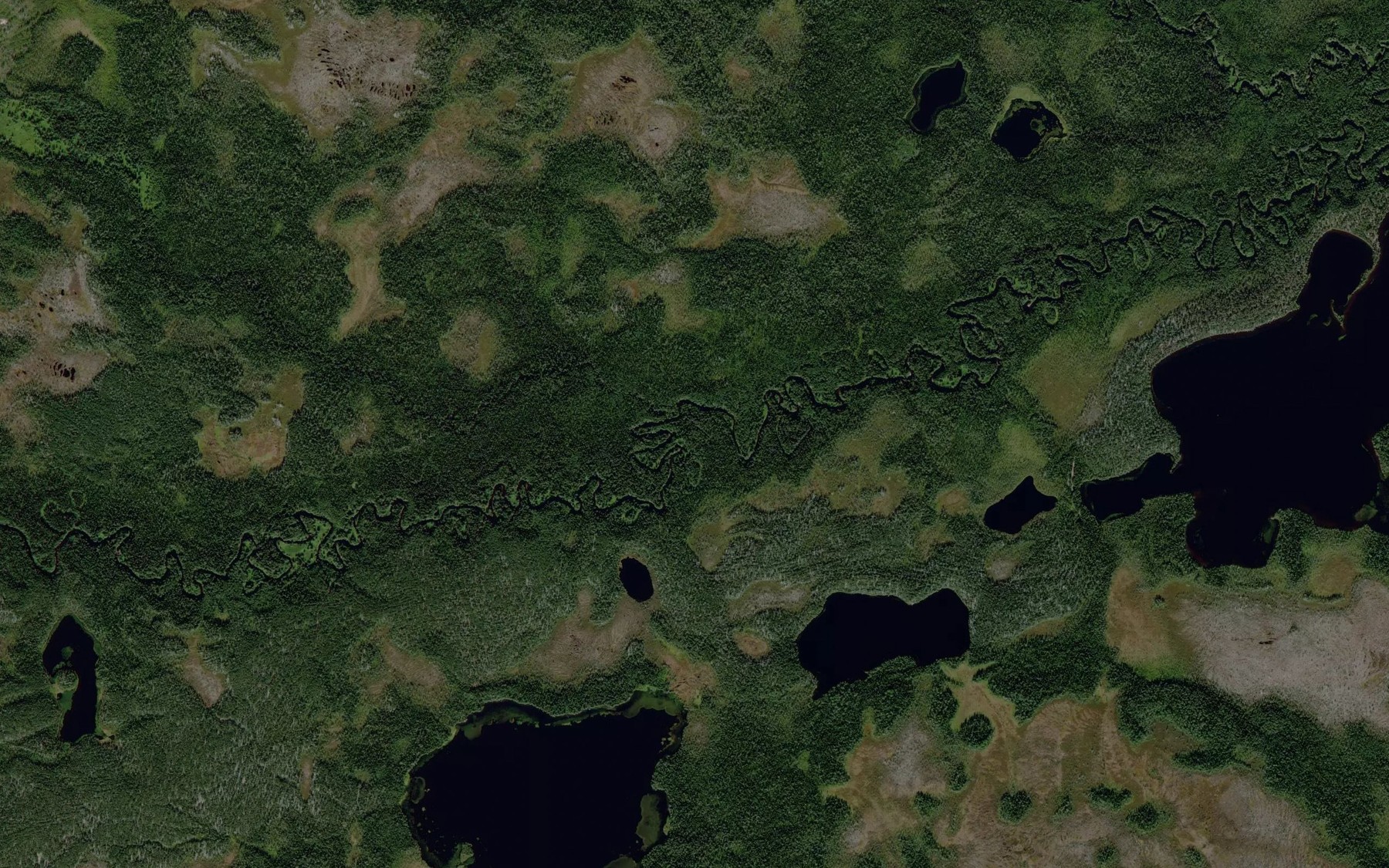 Satellite map of the Srednyaya Rassokha