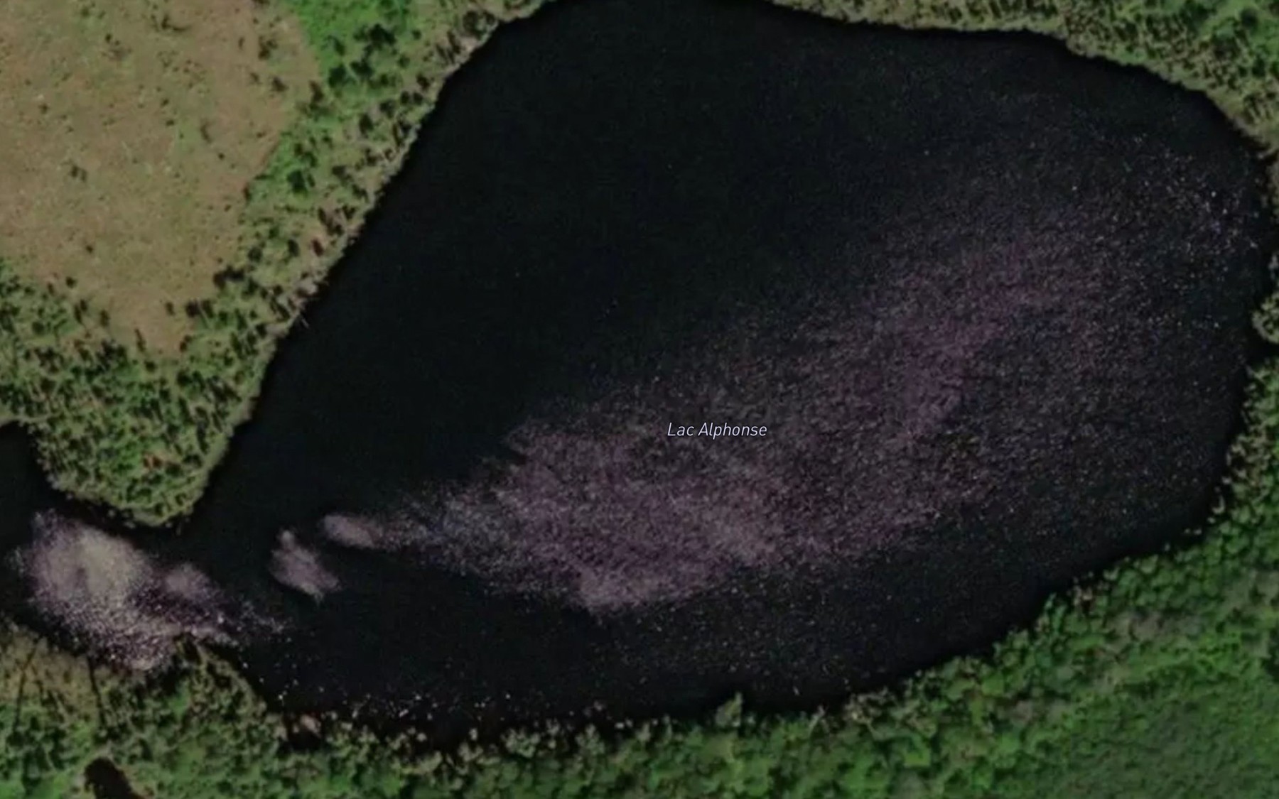 Satellite map of the Lac Alphonse