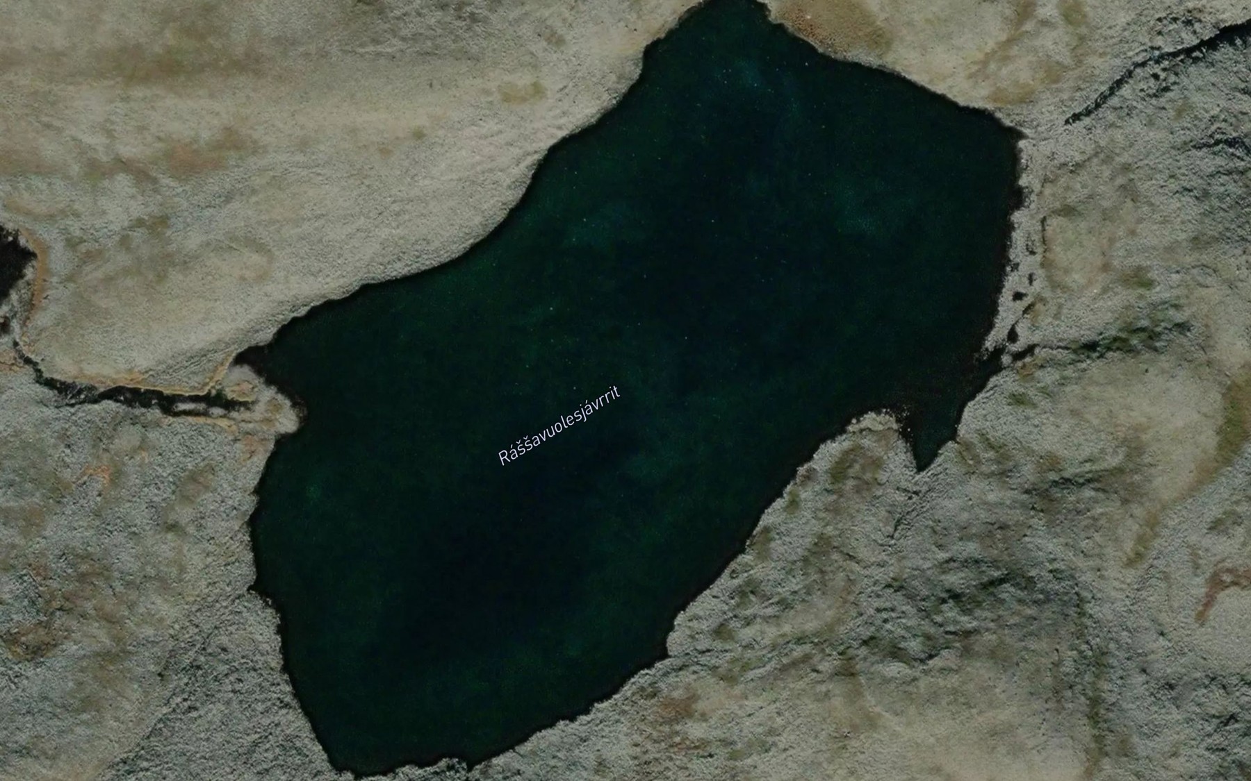 Satellite map of the Rassavuolesjavrit