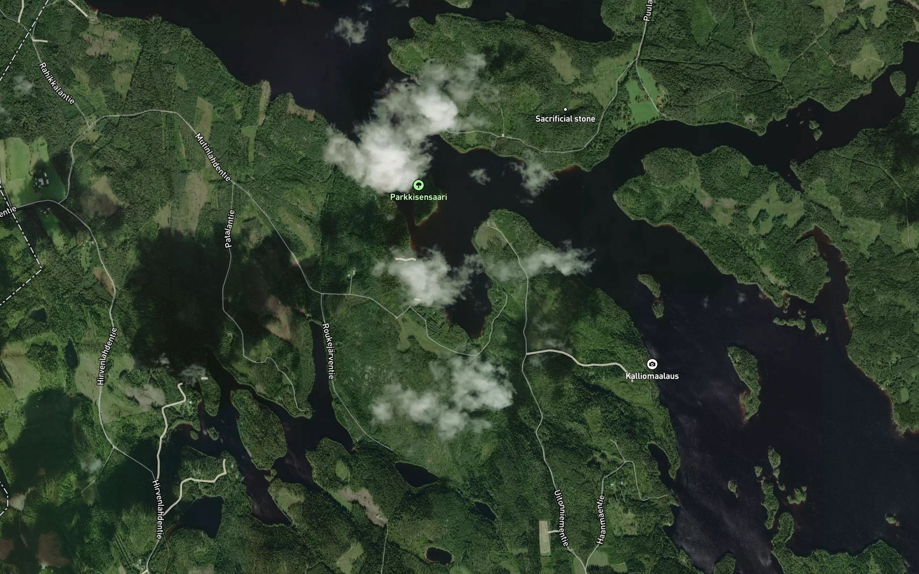 Satellite map of the Mutinlahti