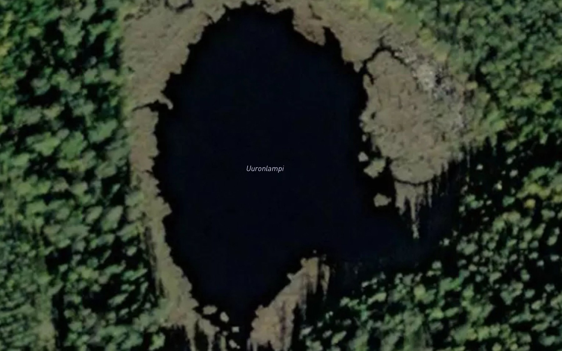 Satellite map of the Uuronlammit