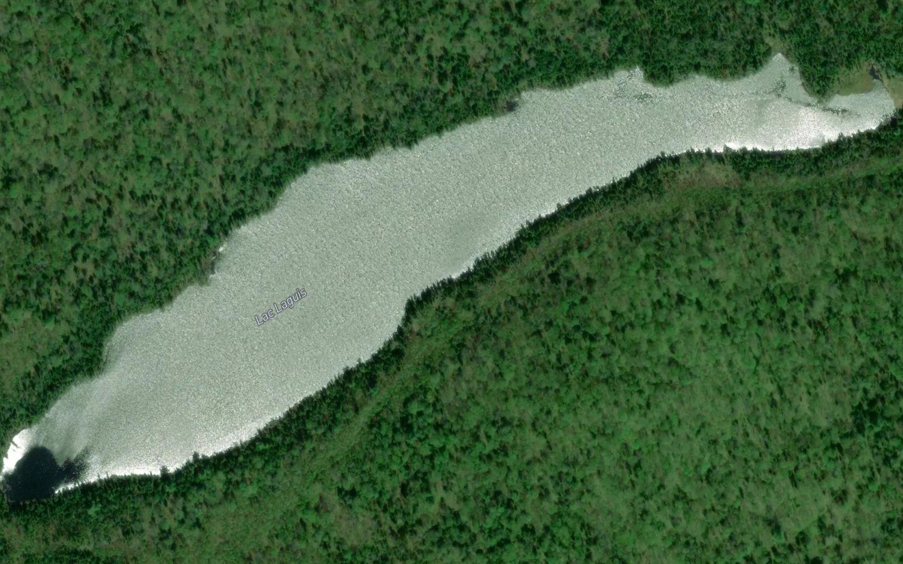 Satellite map of the Lac Laguis