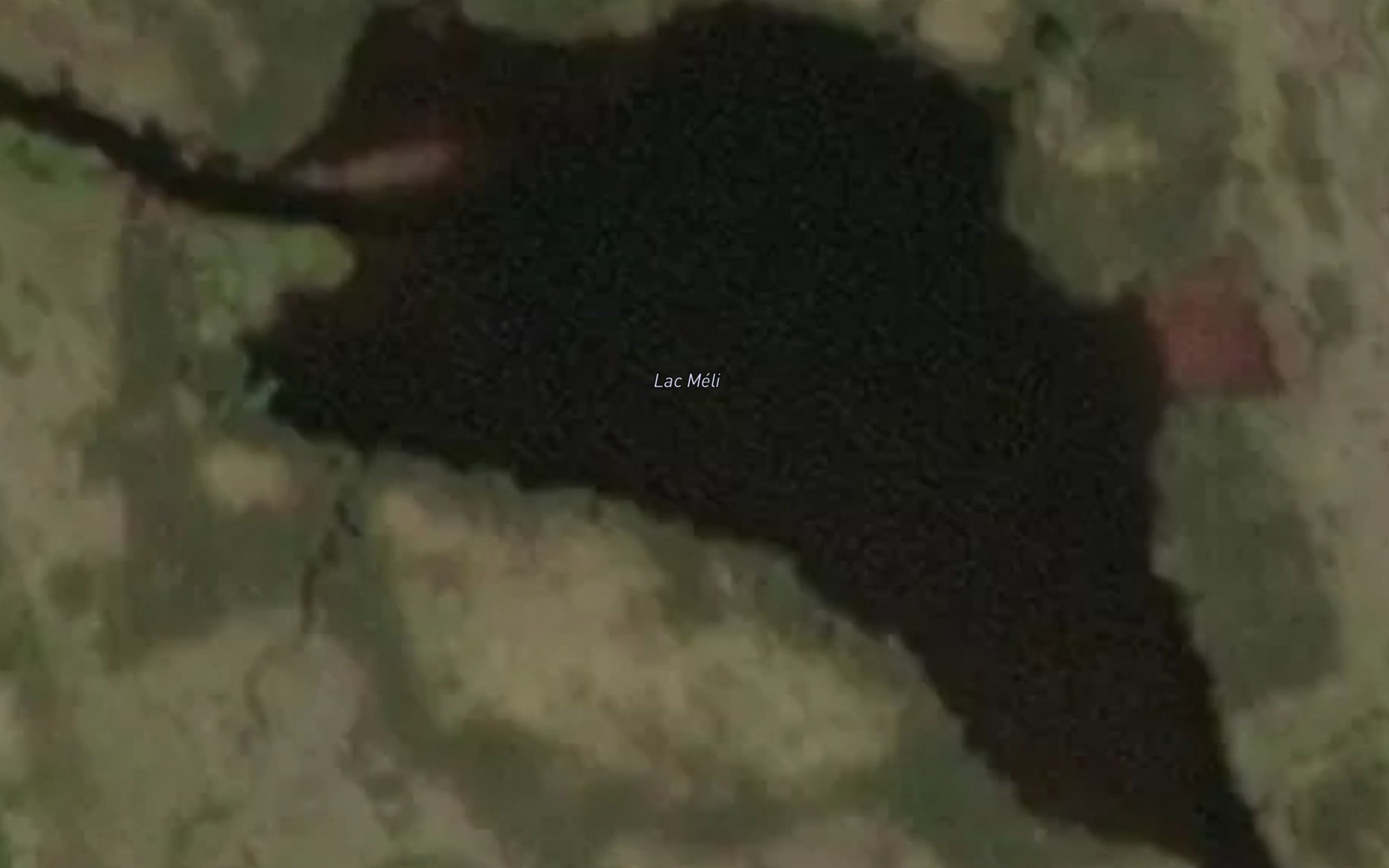 Satellite map of the Lac Meli