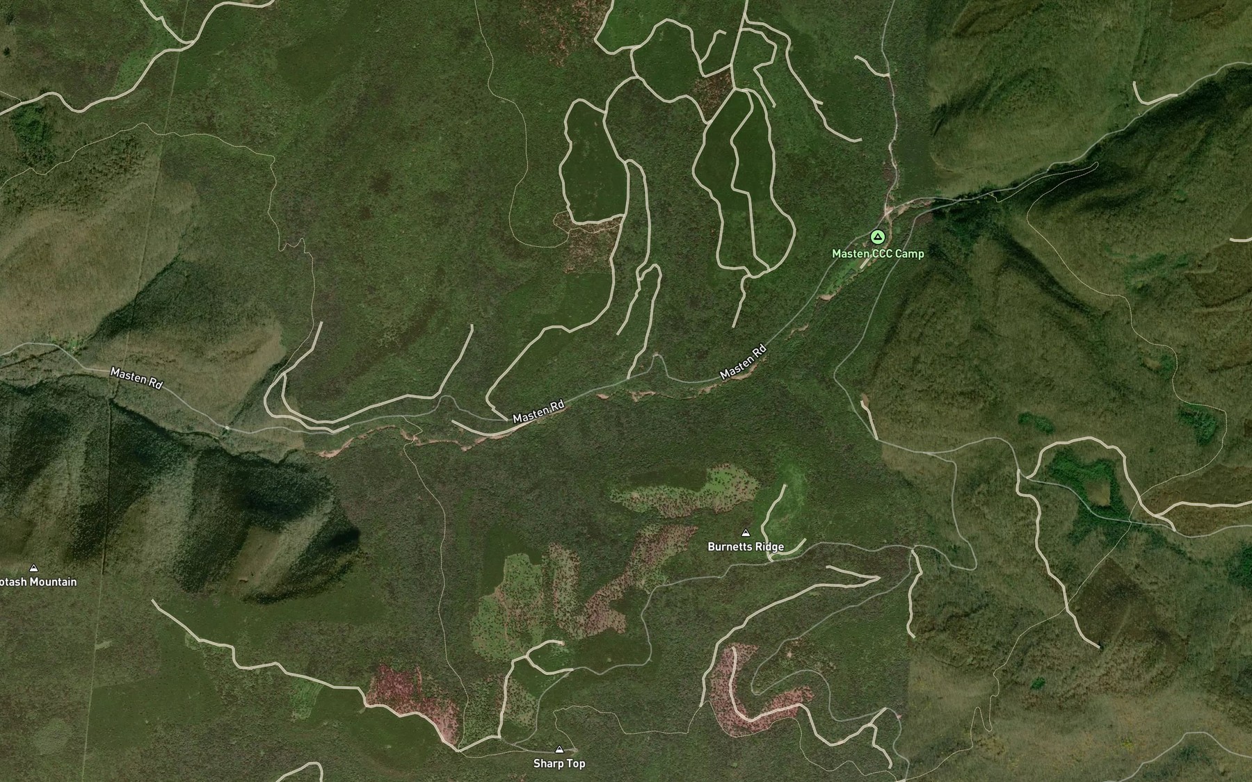 Satellite map of the Bovier Run