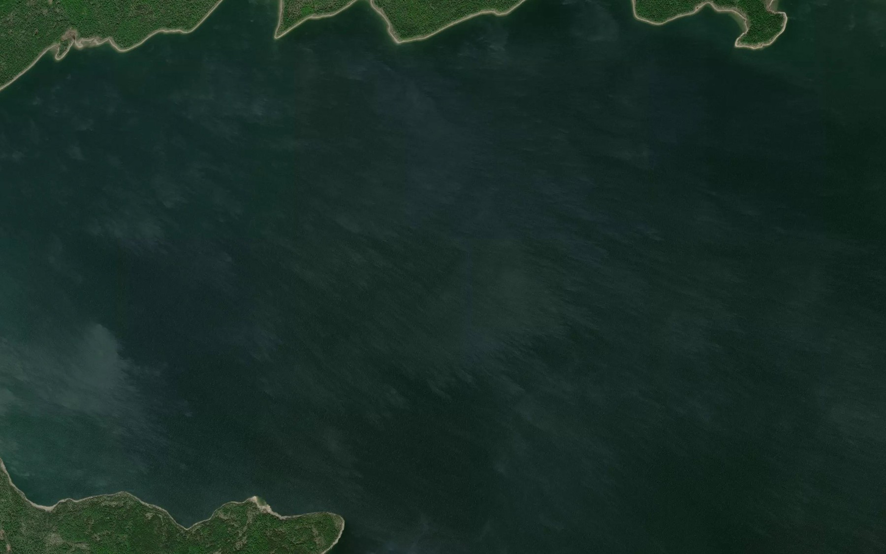 Satellite map of the Namew Lake