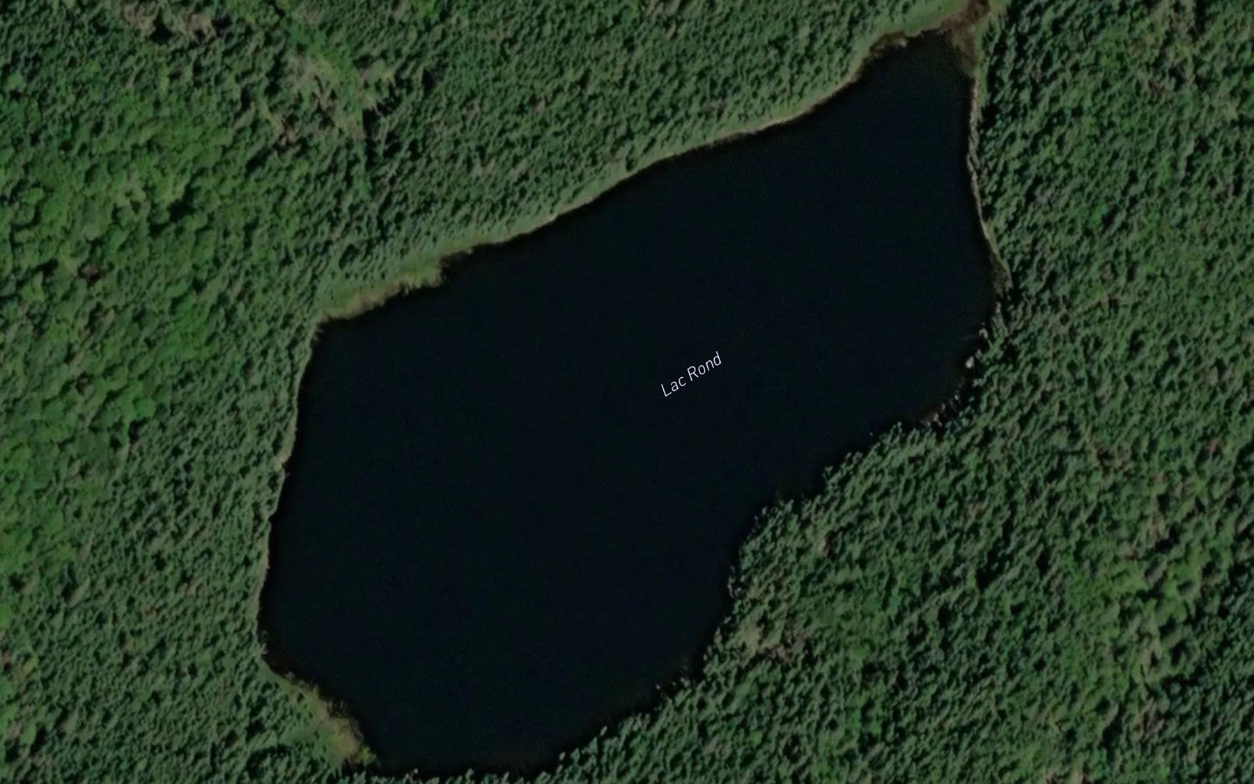 Satellite map of the Lac Rond