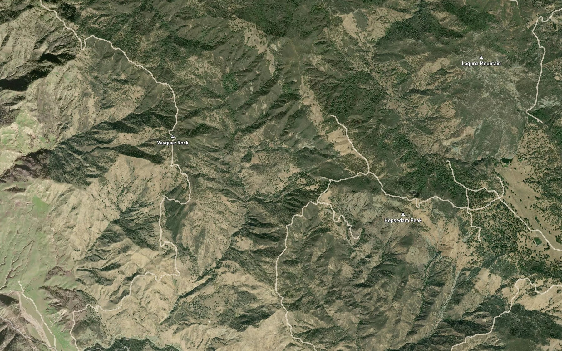 Satellite map of the Dry Lake