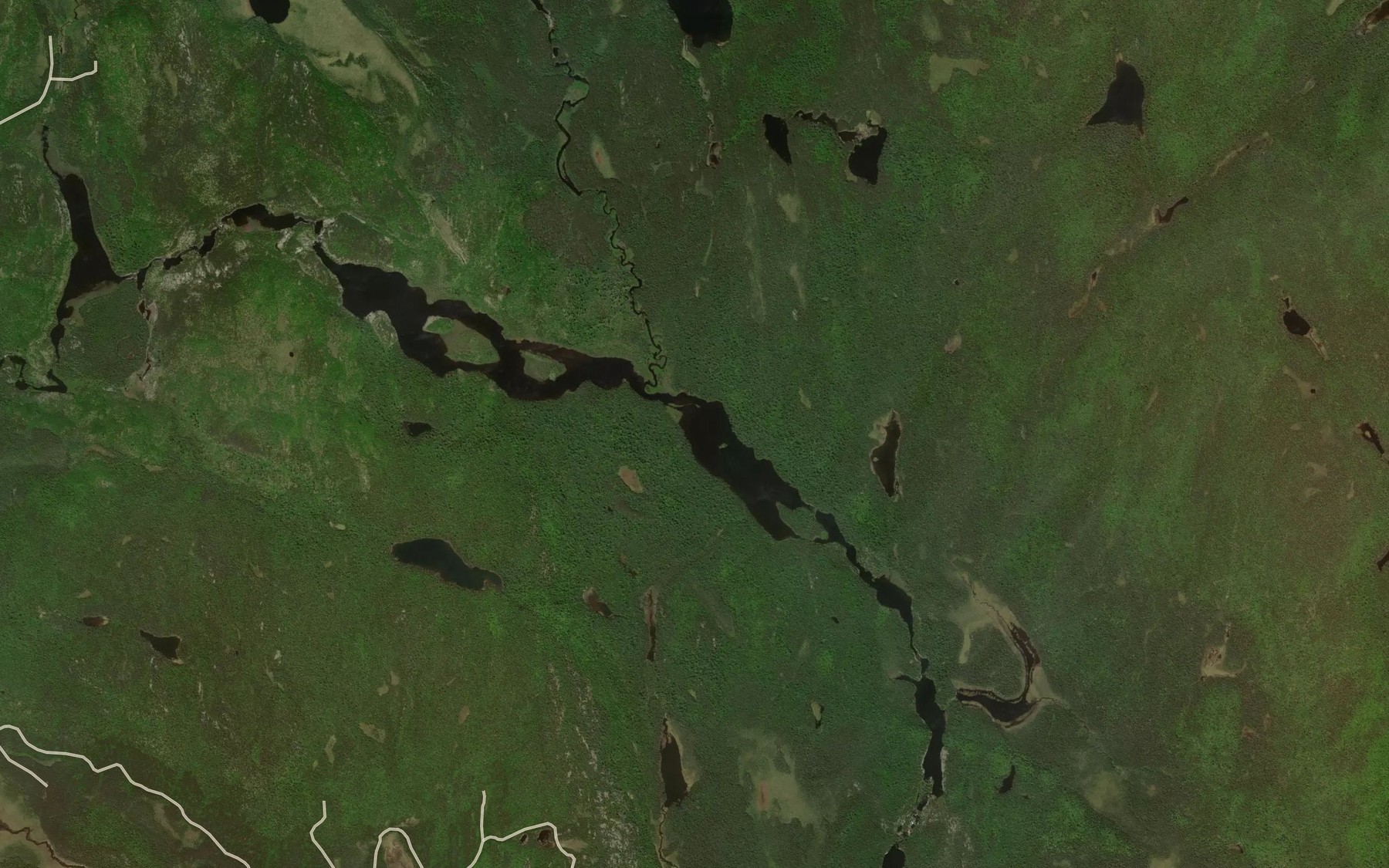 Satellite map of the Grays River