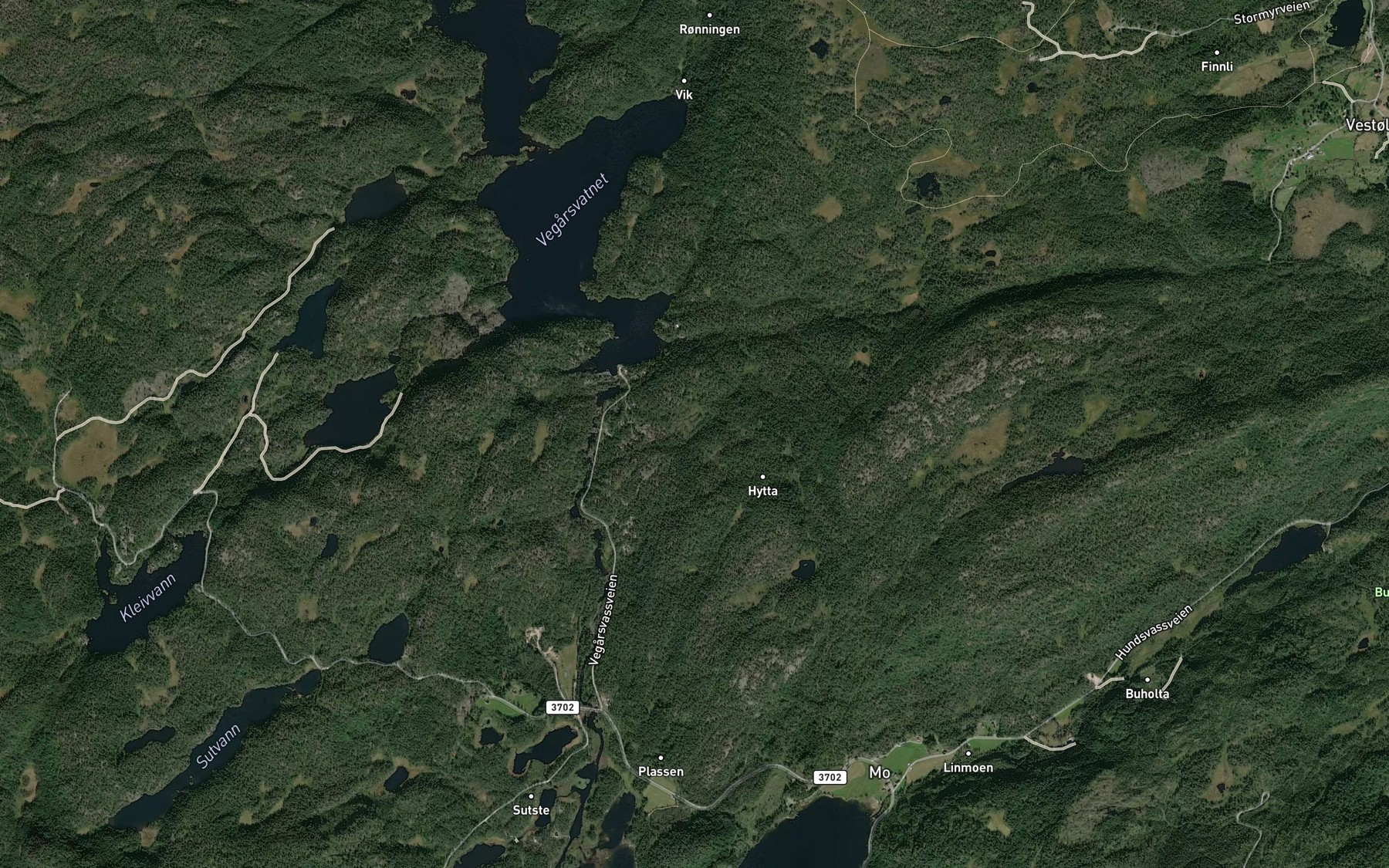 Satellite map of the Ormebekk