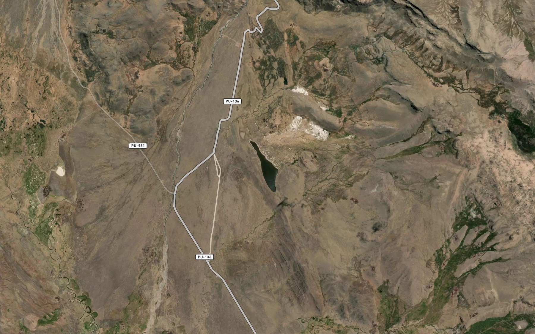 Satellite map of the Laguna Tucayllo