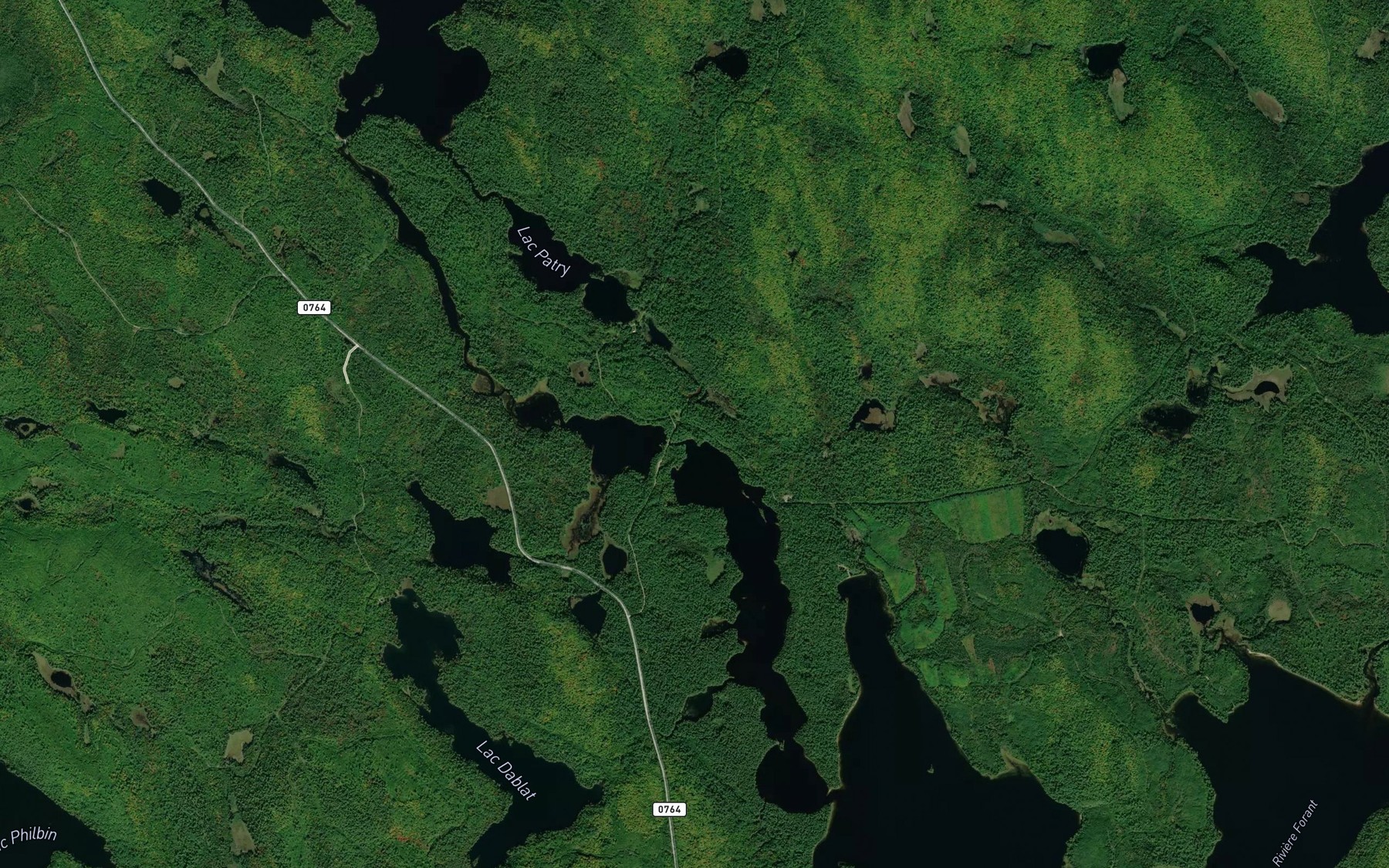 Satellite map of the Ruisseau Lamb