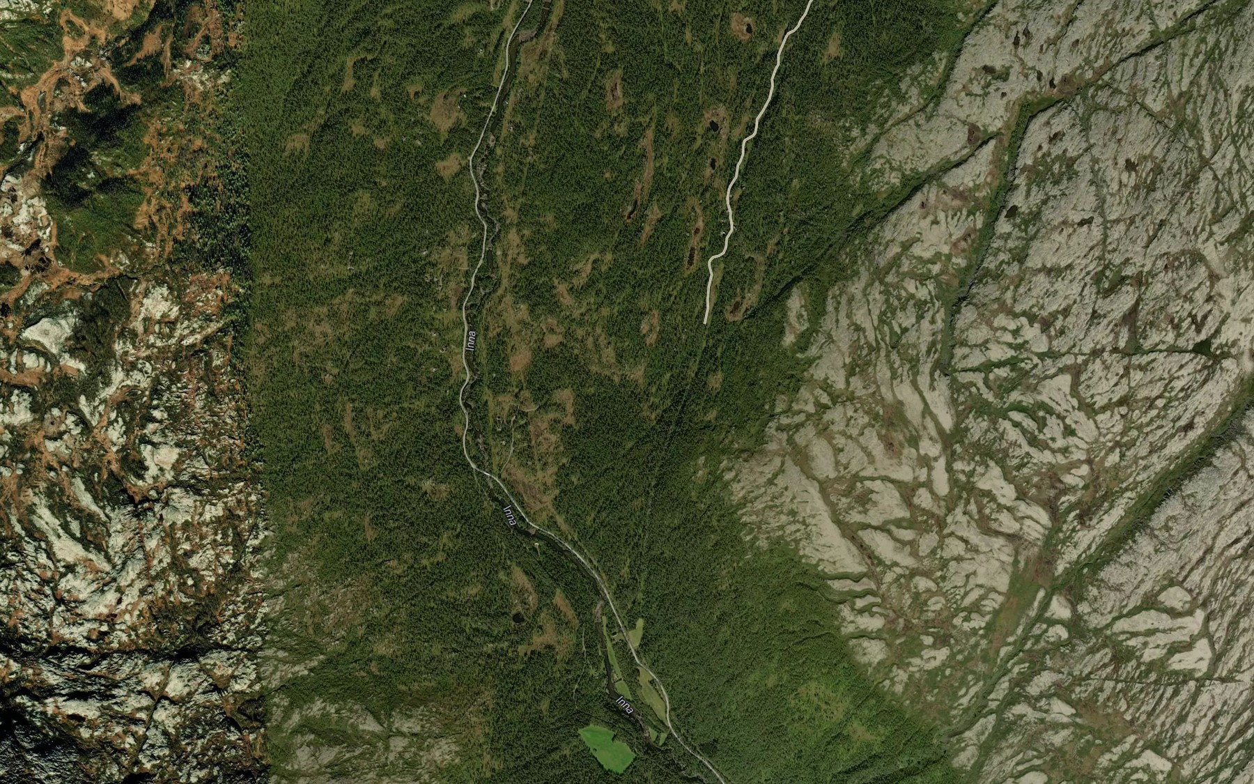 Satellite map of the Oster Holbekken