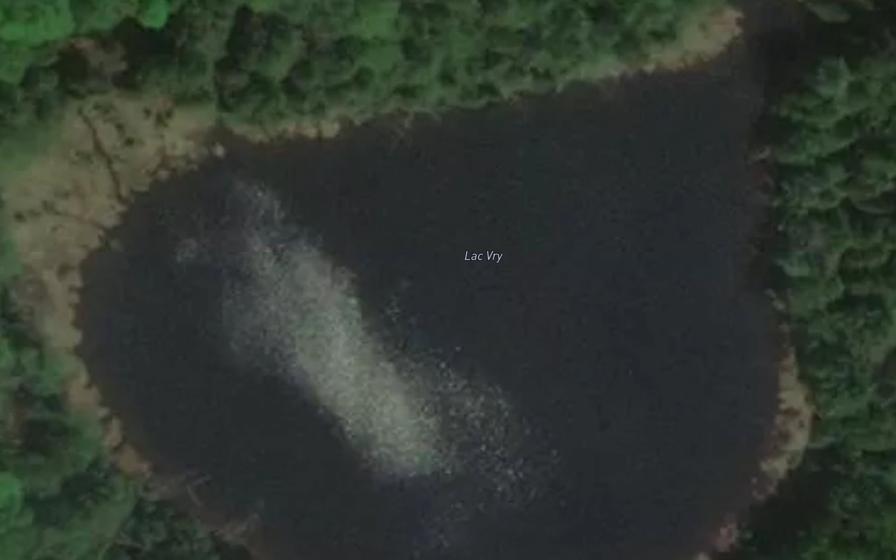 Satellite map of the Lac Vry
