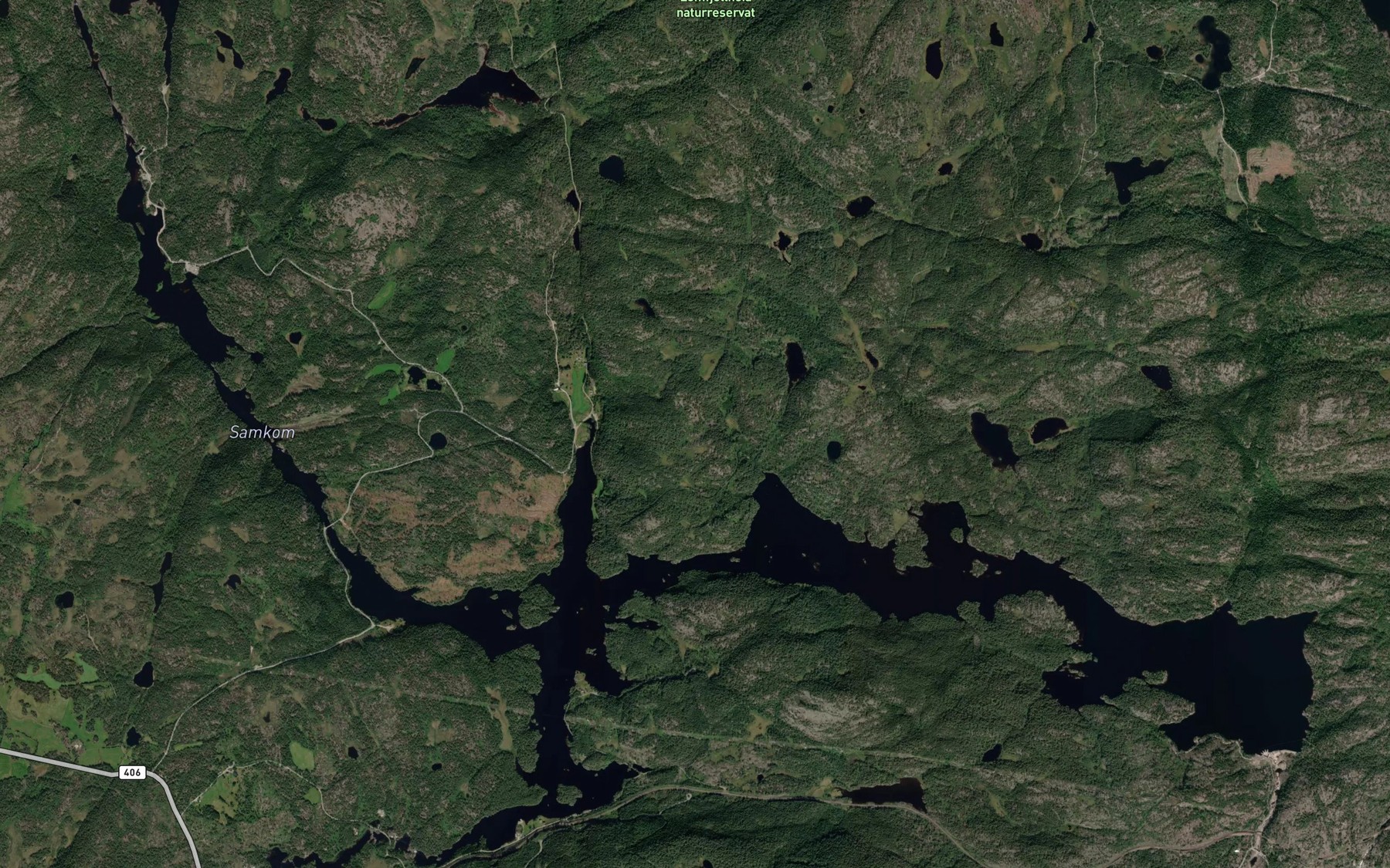 Satellite map of the Samkom
