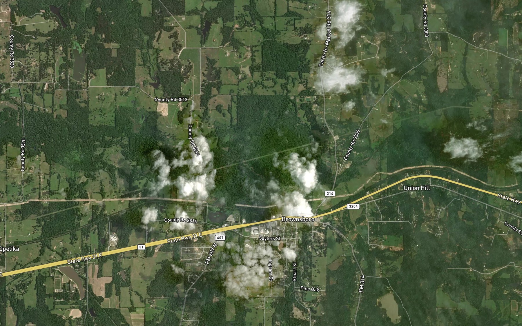 Satellite map of the Murchison Creek
