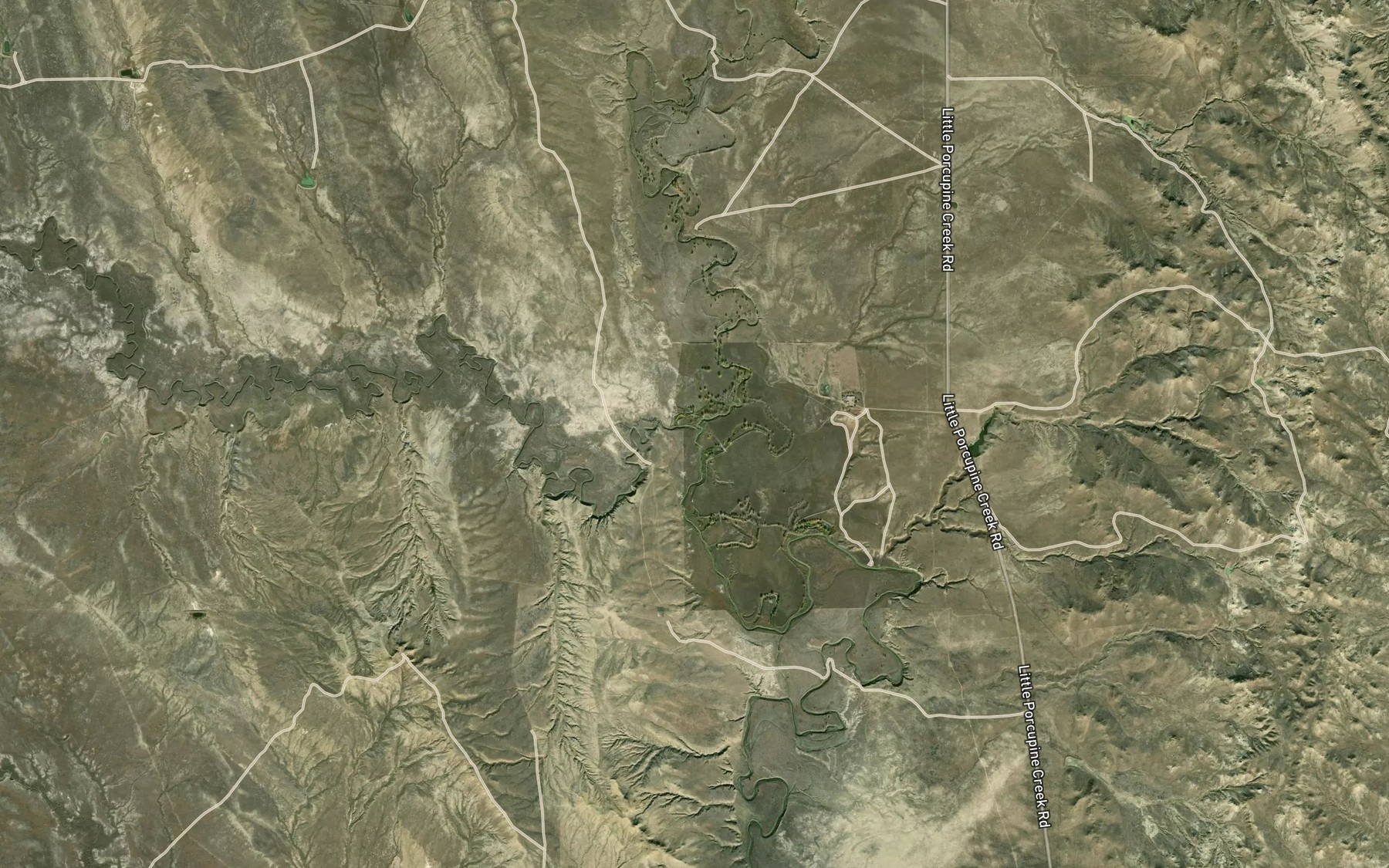 Satellite map of the Stellar Creek
