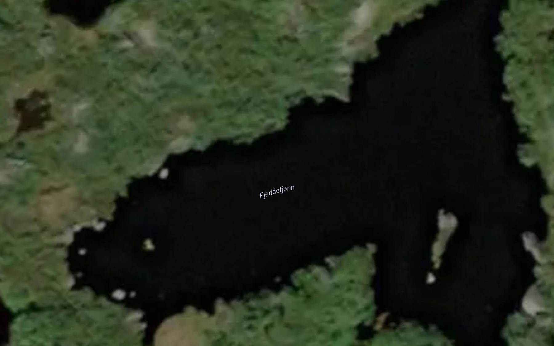 Satellite map of the Fjeddetjonn