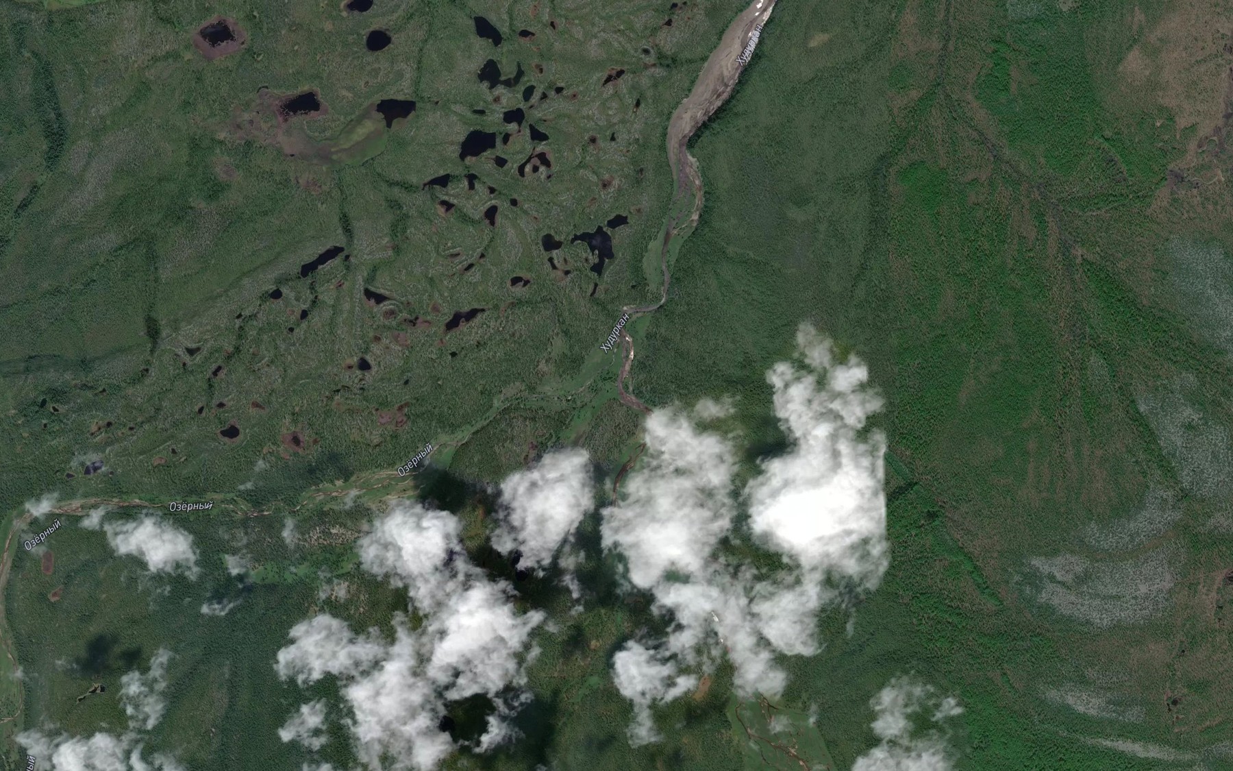 Satellite map of the Ozernyy