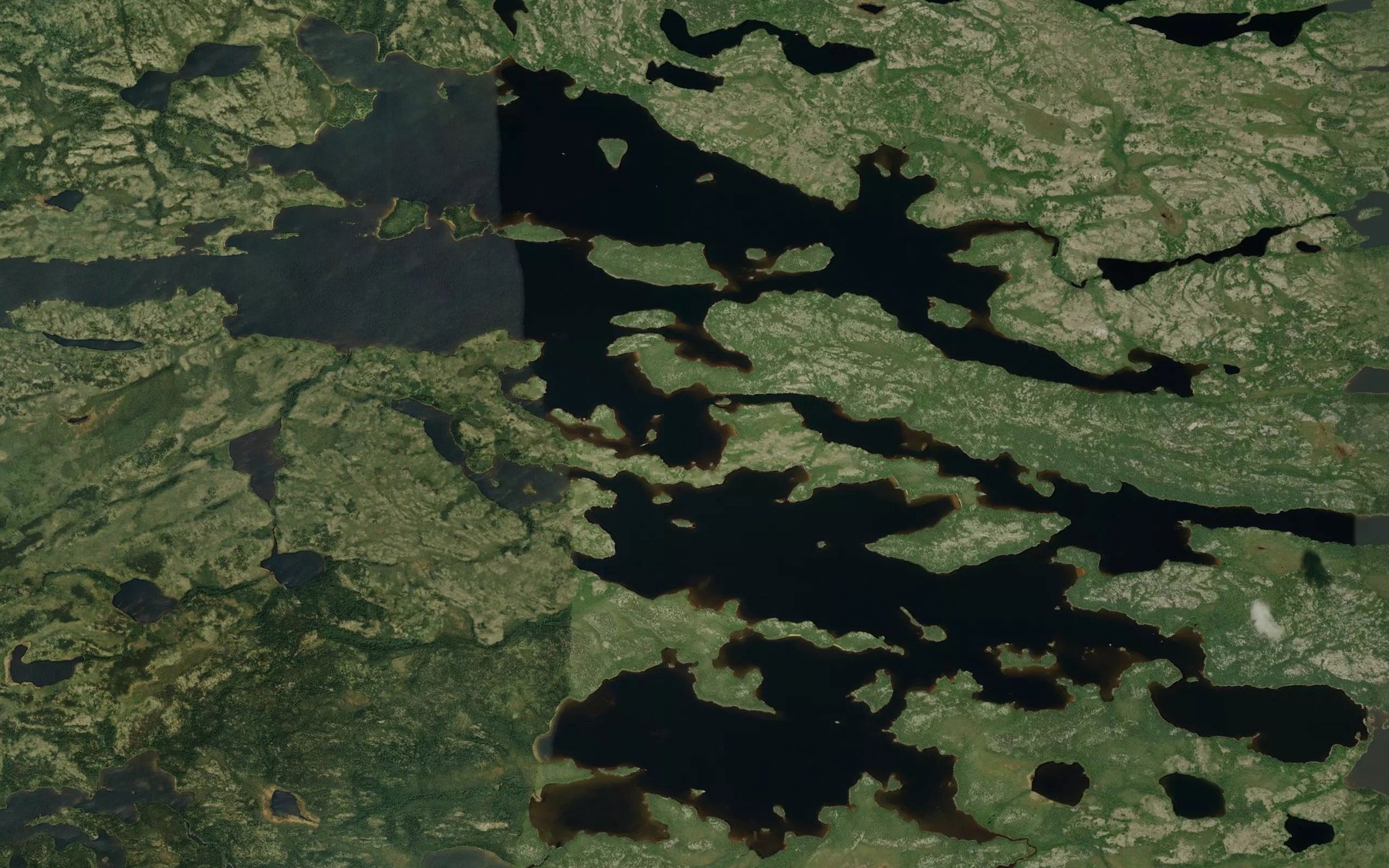 Satellite map of the Lac Satiwanikaw