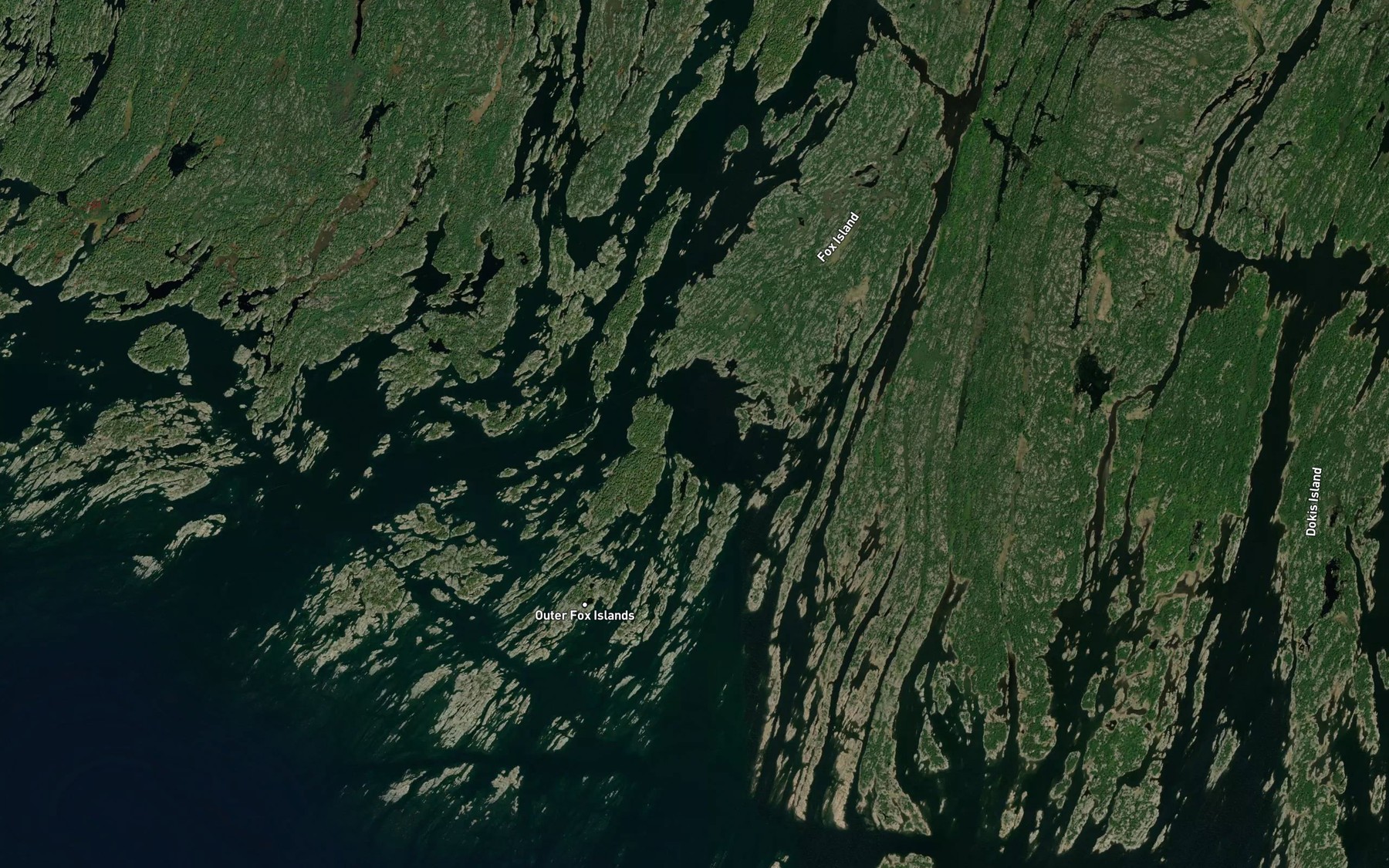 Satellite map of the Dores Run