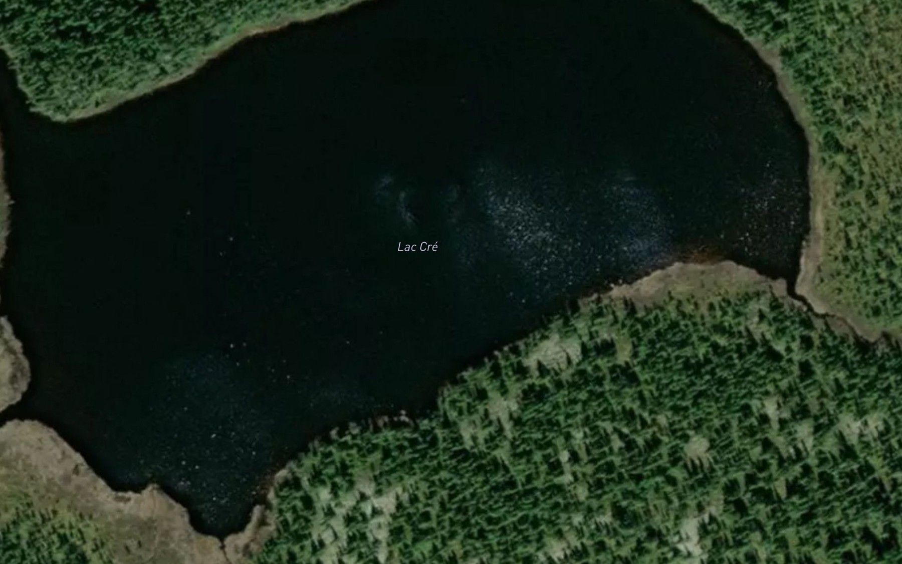 Satellite map of the Lac Cre