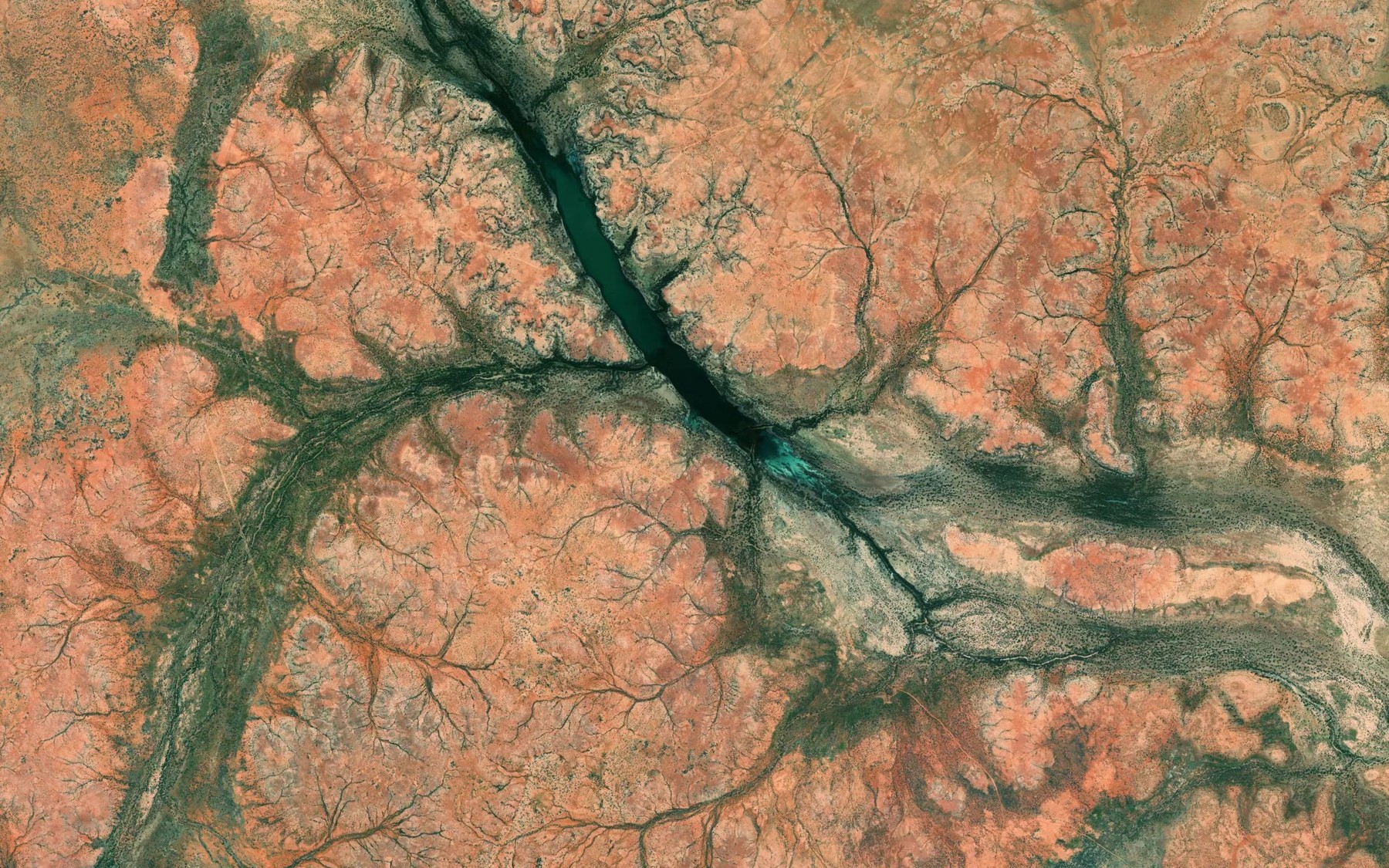 Satellite map of the Lake Wonditti