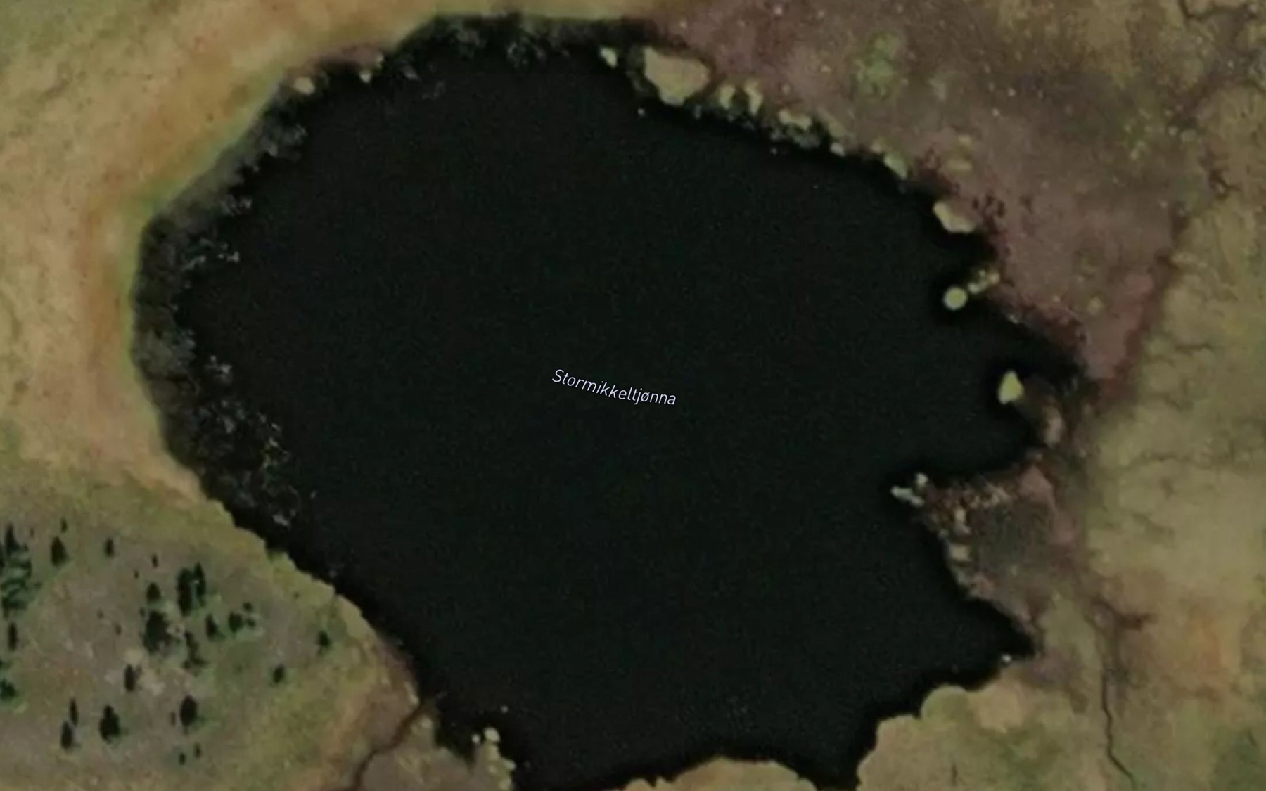 Satellite map of the Stormikkeltjonna