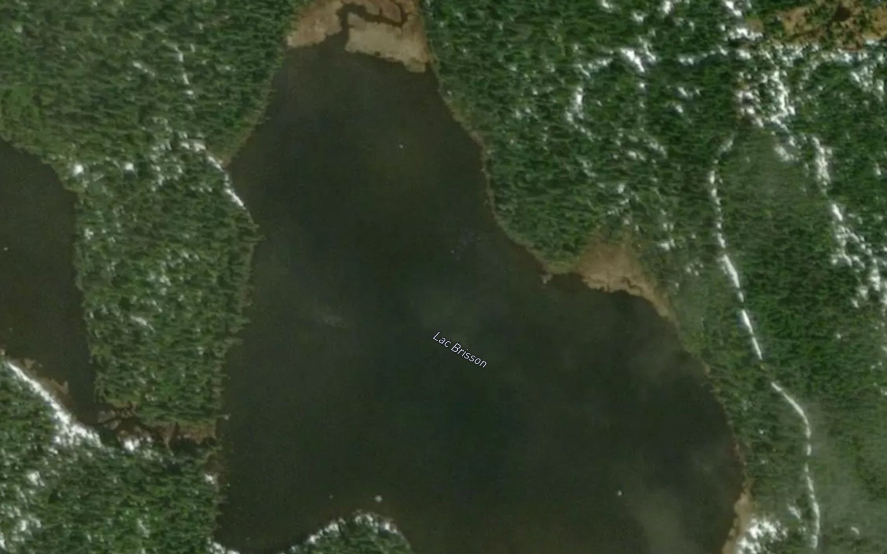 Satellite map of the Lac Brisson
