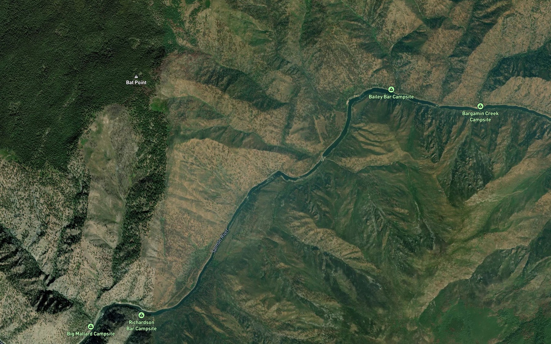 Satellite map of the Big Eddy