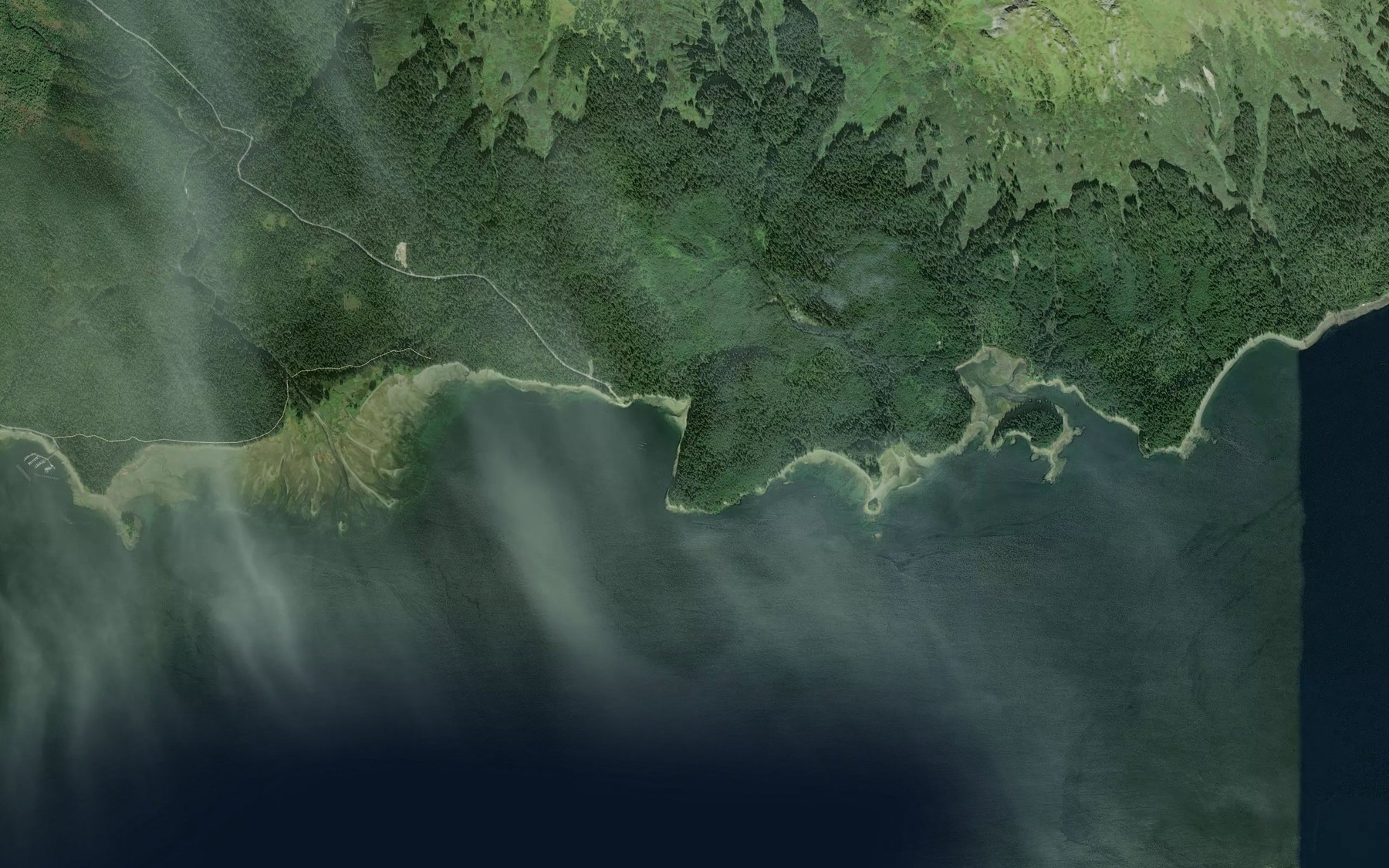 Satellite map of the Sunshine Cove