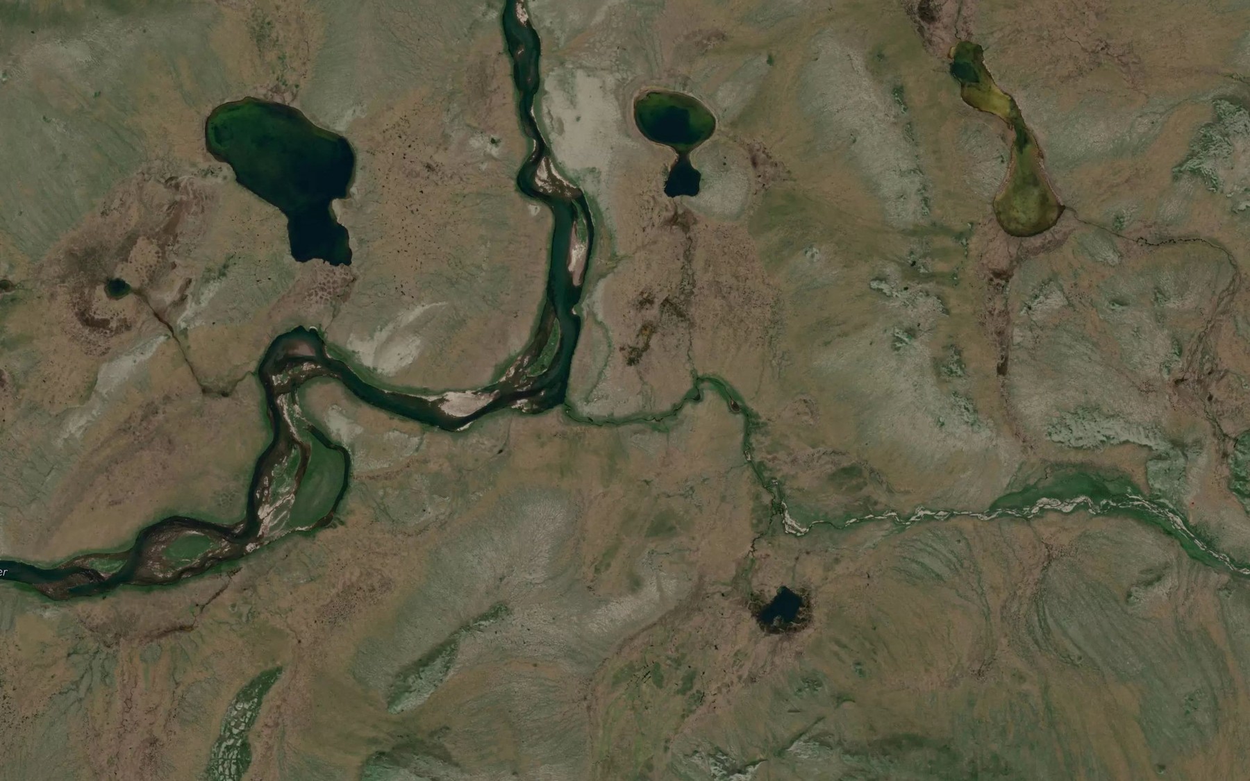 Satellite map of the Irgkivik Creek