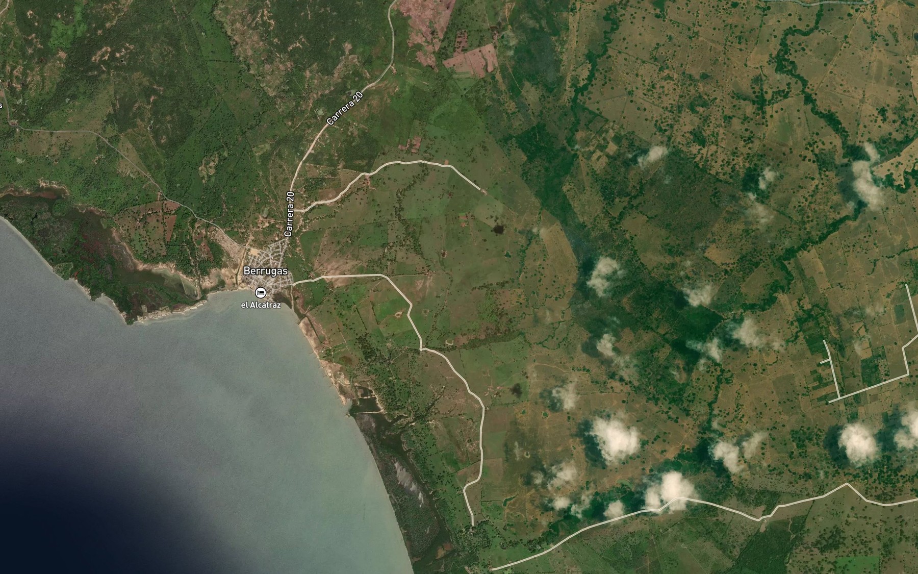 Satellite map of the Arroyo Tigre