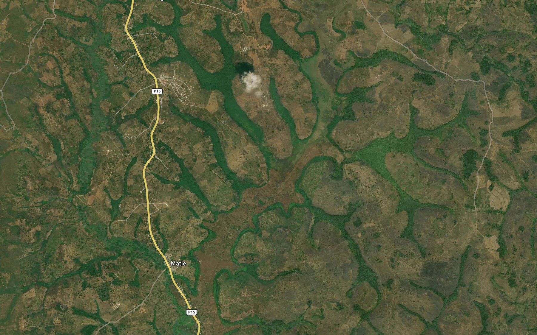 Satellite map of the Nkoukou