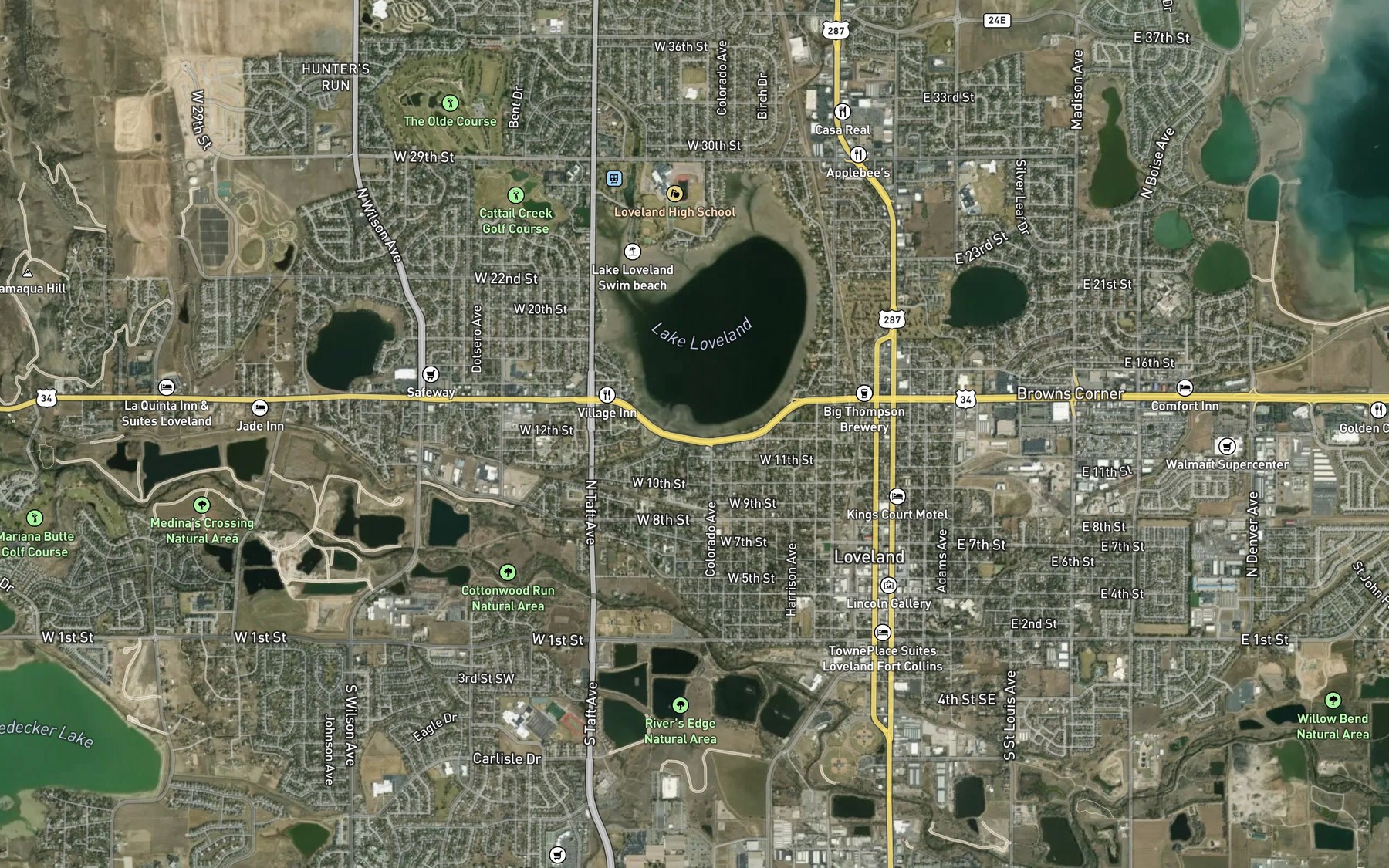 Satellite map of the Spot 2