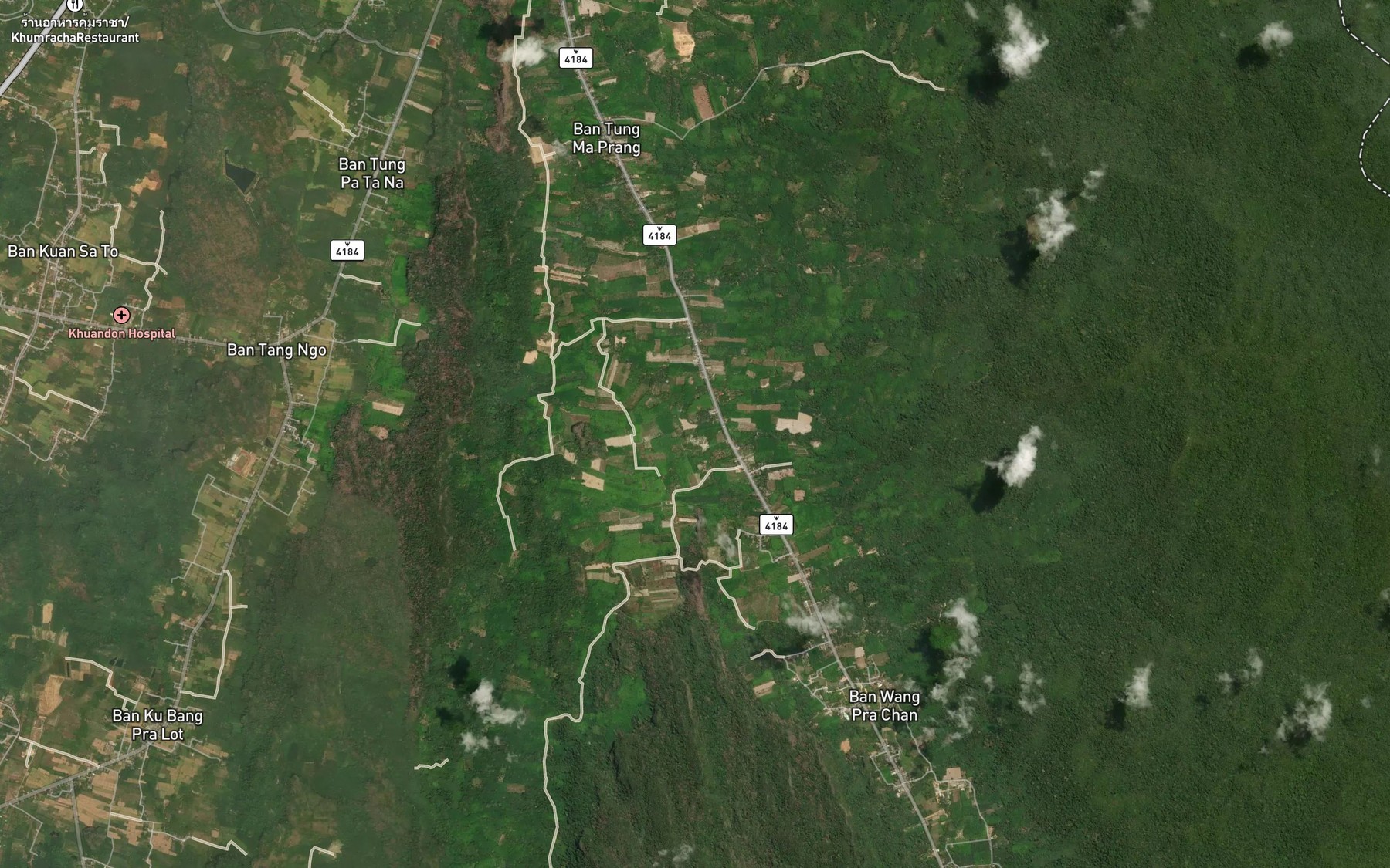 Satellite map of the Khlong Chang Tai