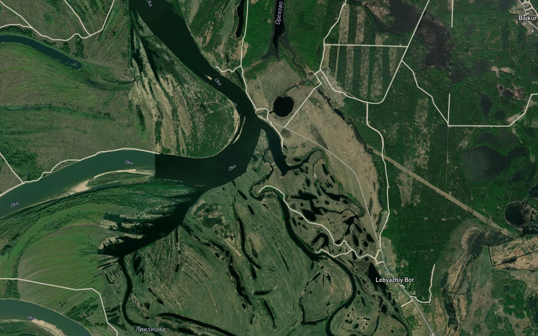 Satellite map of the Savatemka