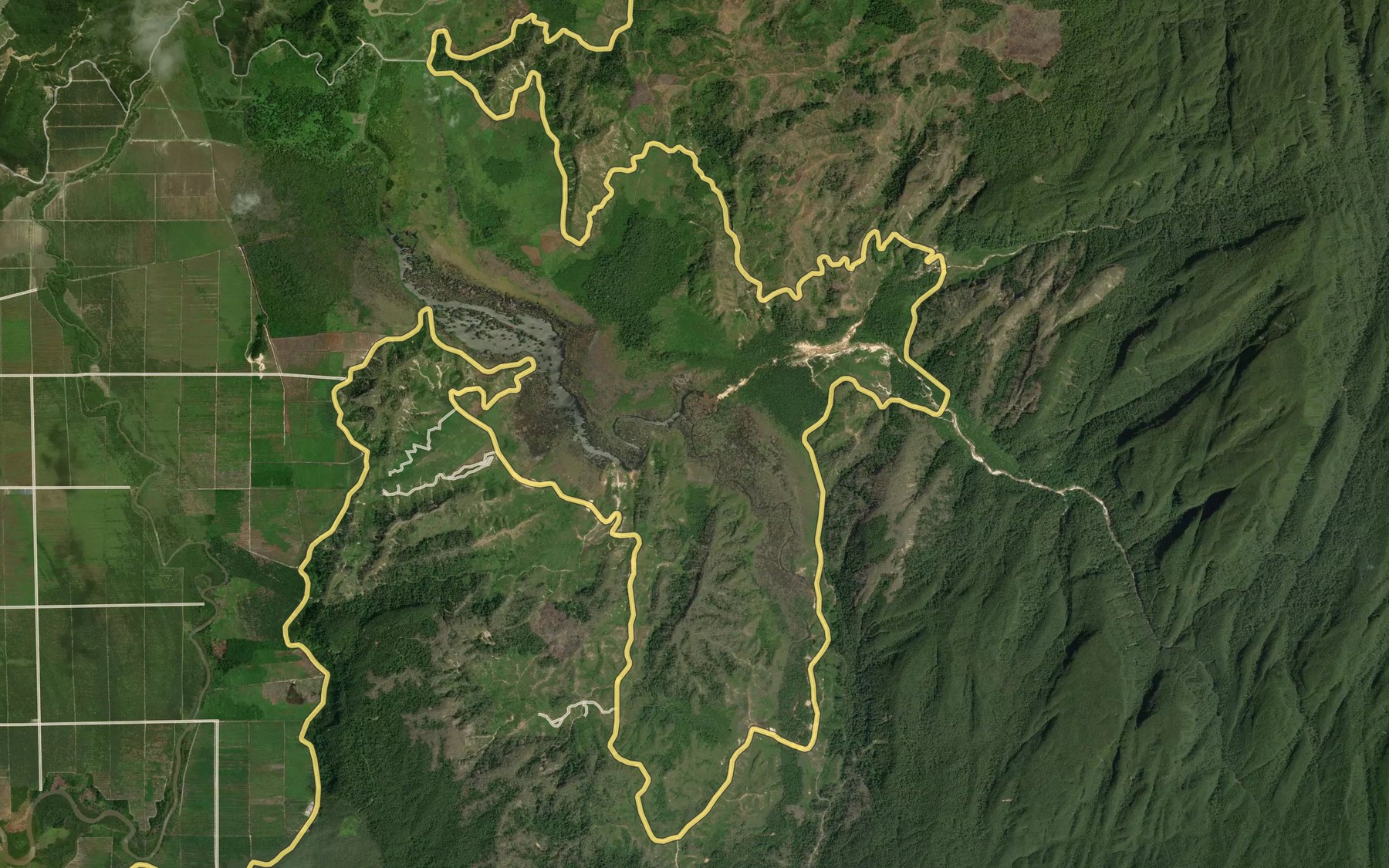 Satellite map of the Aek Rembe Ketek