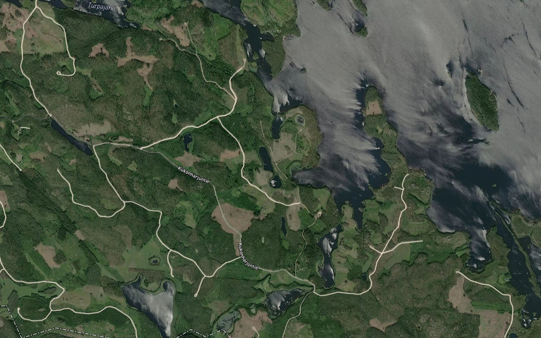 Satellite map of the Mustatlammit