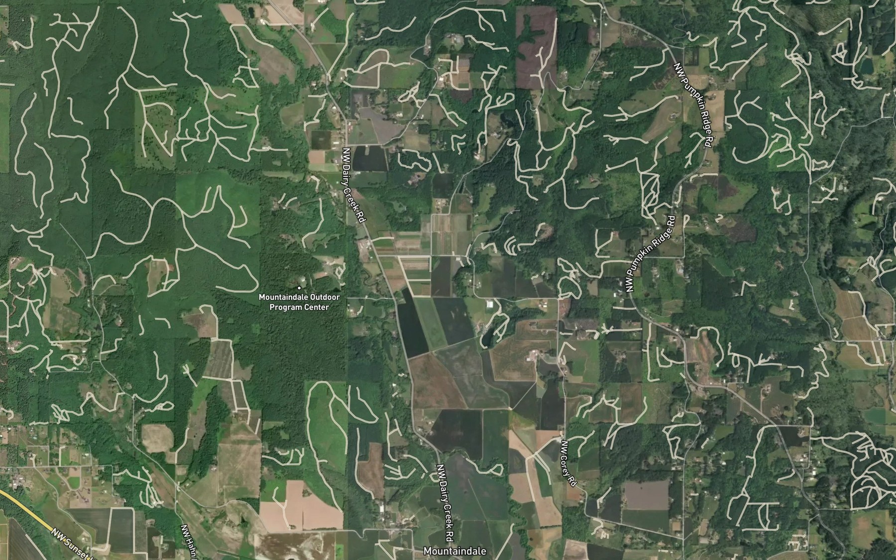 Satellite map of the East Gumm Creek