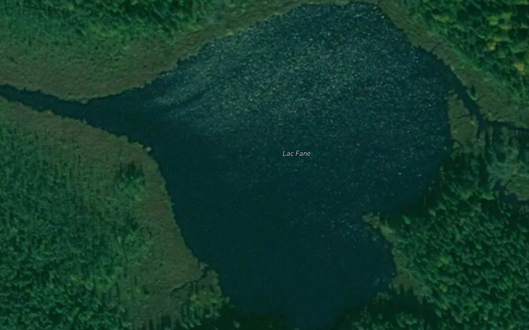 Satellite map of the Lac Fane